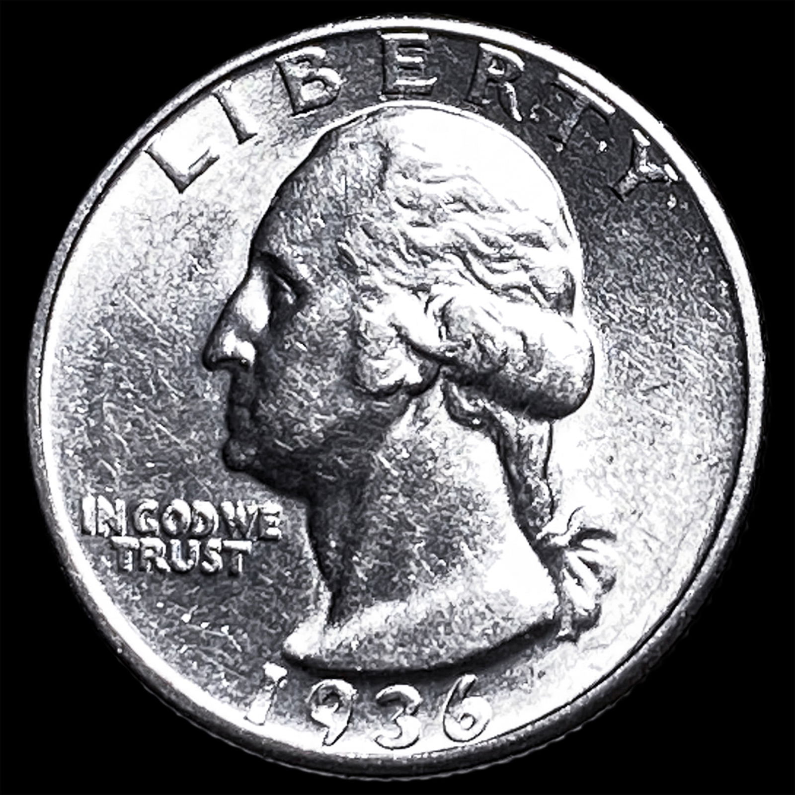 1936 Washington Silver Quarter CHOICE BU: 1936 Washington Silver Quarter CHOICE BU