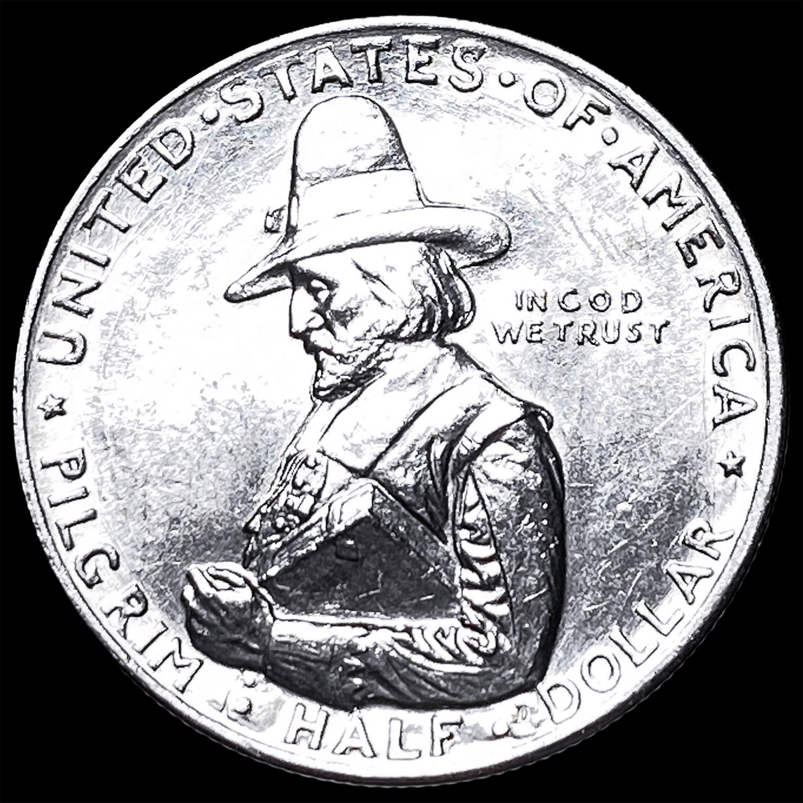 1920 Silver Pilgrim Tercentenary Half Dollar UNCIRCULATED: 1920 Silver Pilgrim Tercentenary Half Dollar UNCIRCULATED