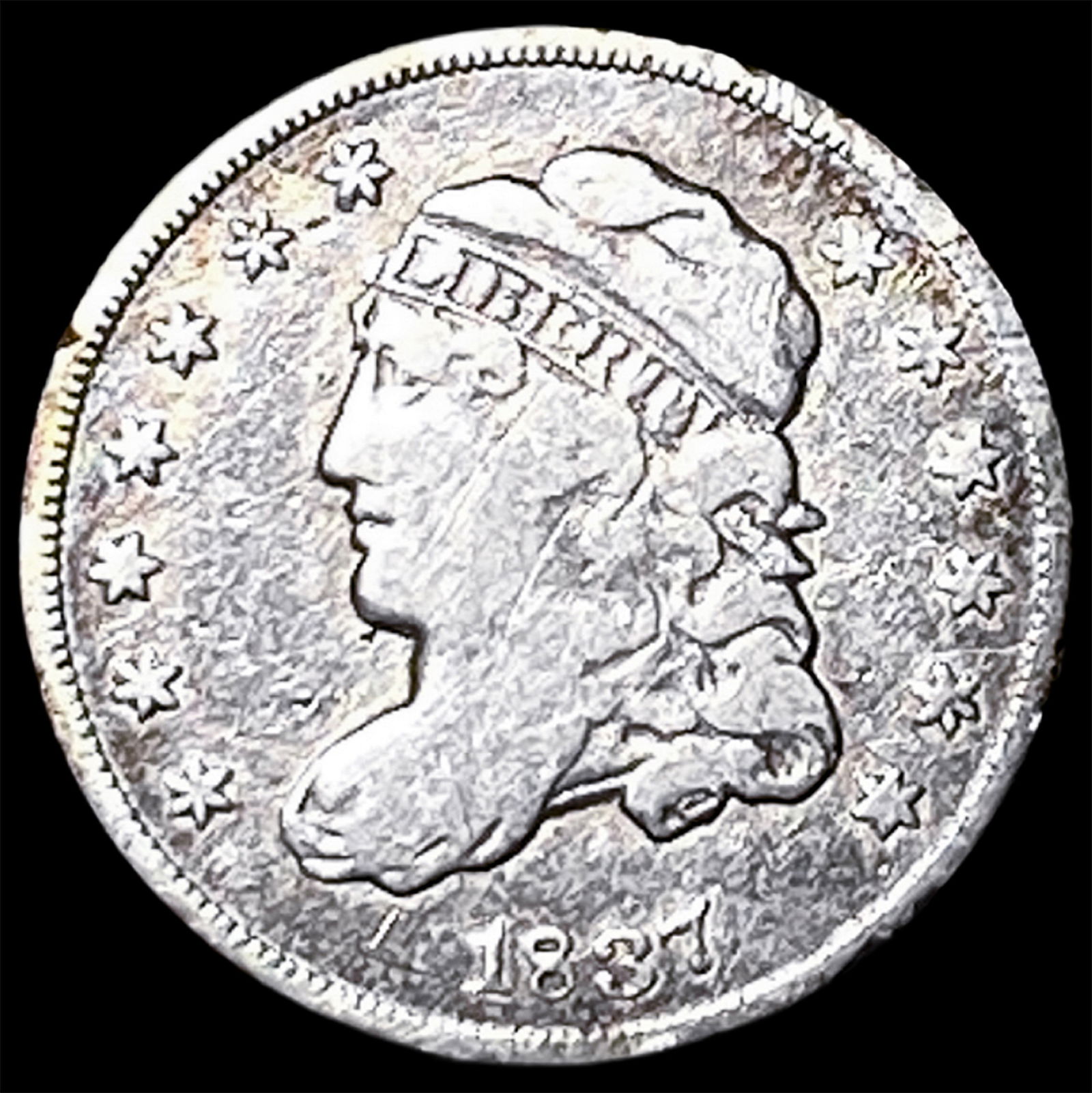 1837 Capped Bust Half Dime LIGHTLY CIRCULATED (1 of 2)