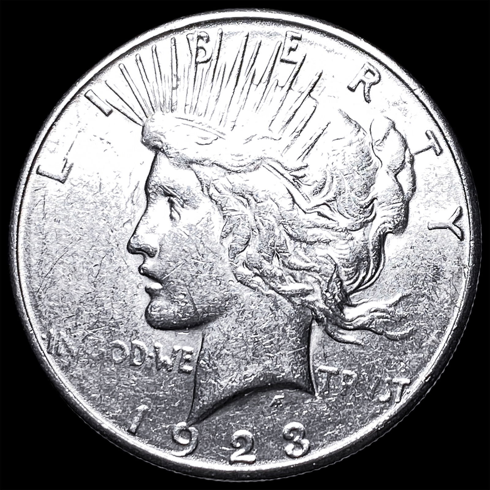 1923 Peace Silver Dollar CLOSELY UNCIRCULATED: 1923 Peace Silver Dollar CLOSELY UNCIRCULATED