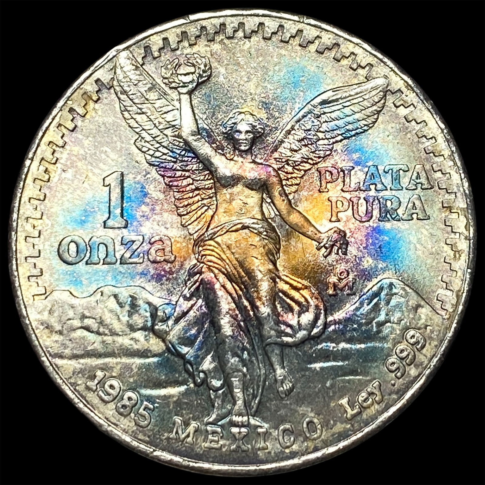 1985 Mexico Silver 1 Onza Libertad SUPERB GEM BU: 1985 Mexico Silver 1 Onza Libertad SUPERB GEM BU