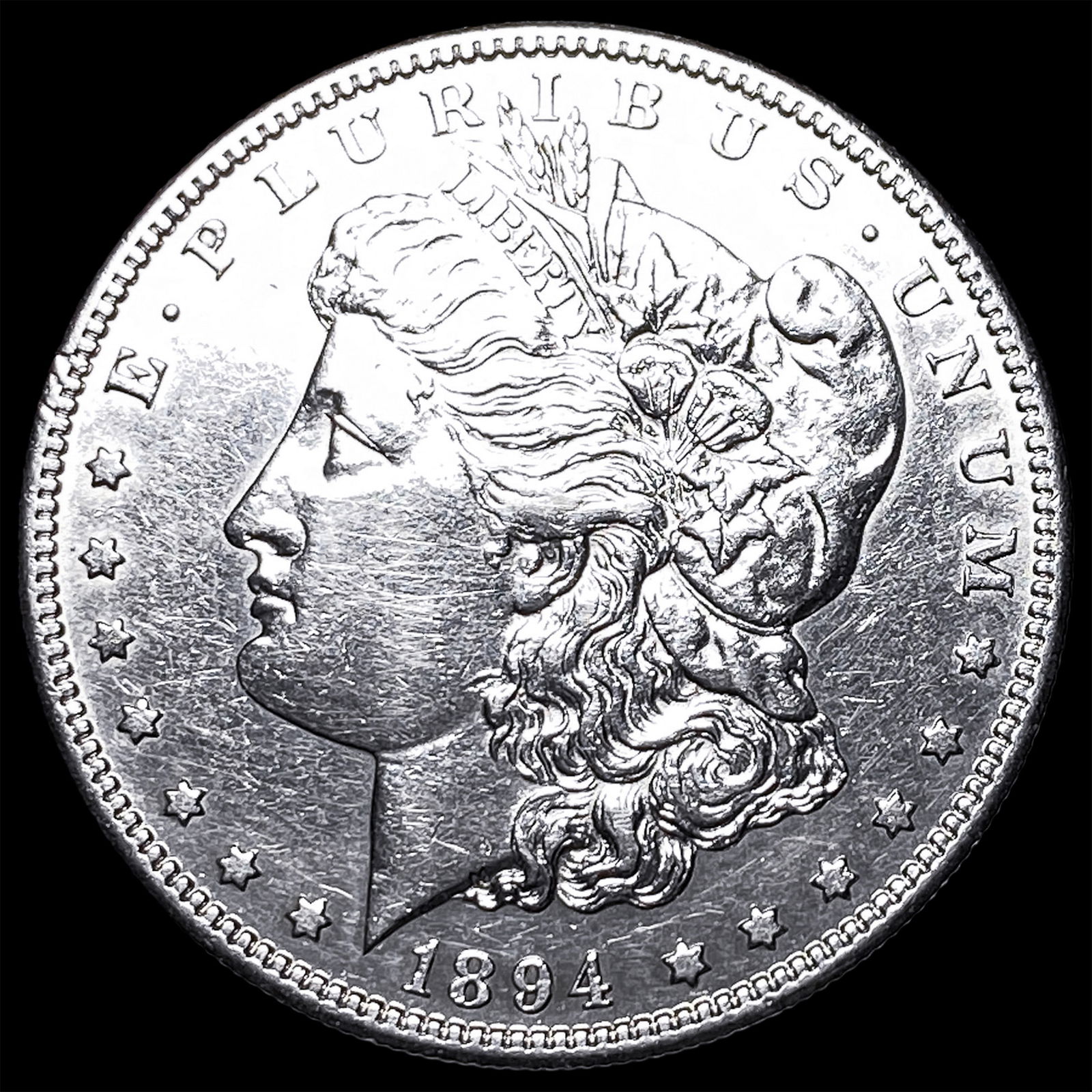 1894-S Silver Morgan Dollar CLOSELY UNCIRCULATED: 1894-S Silver Morgan Dollar CLOSELY UNCIRCULATED