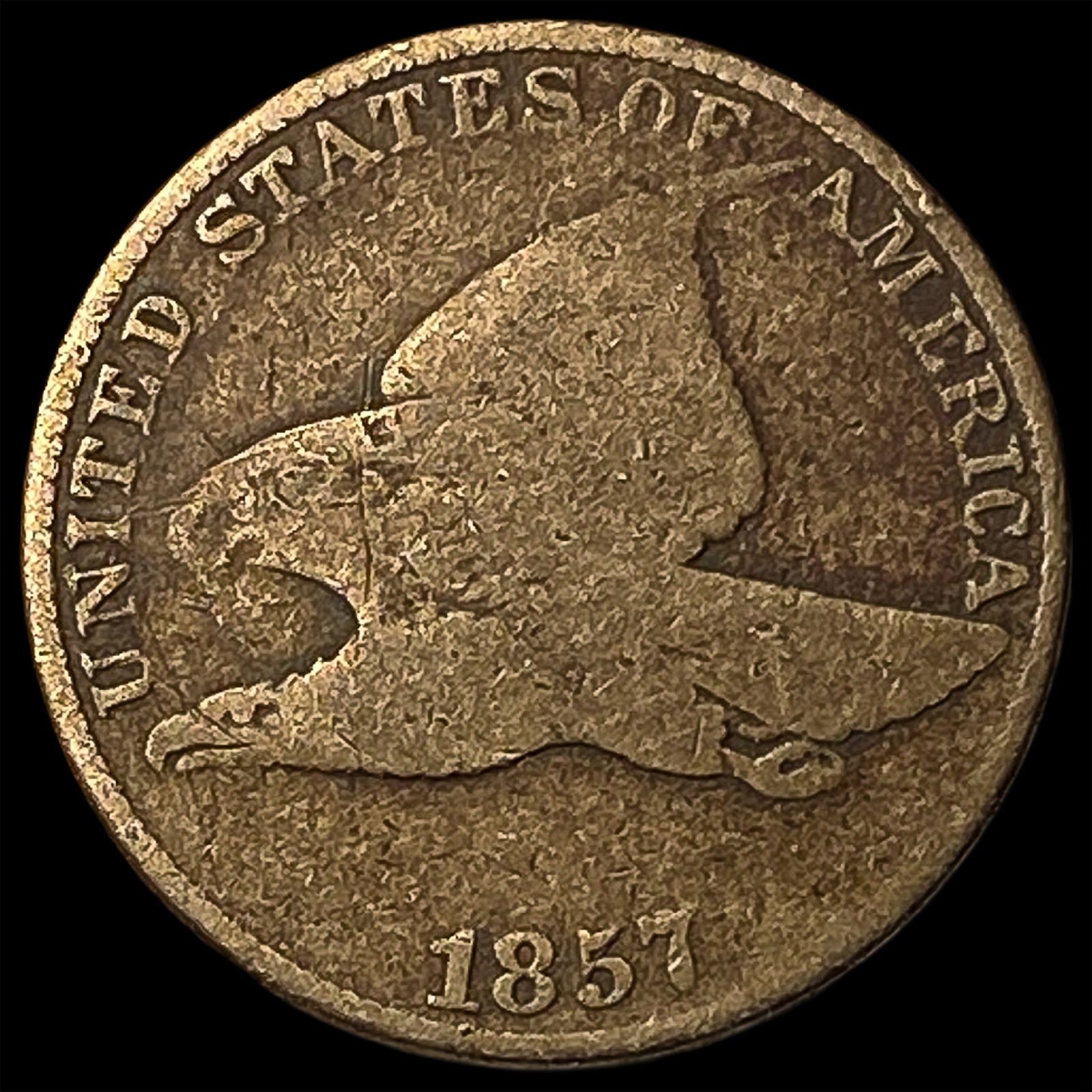 1857 Flying Eagle Cent LIGHTLY CIRCULATED: 1857 Flying Eagle Cent LIGHTLY CIRCULATED
