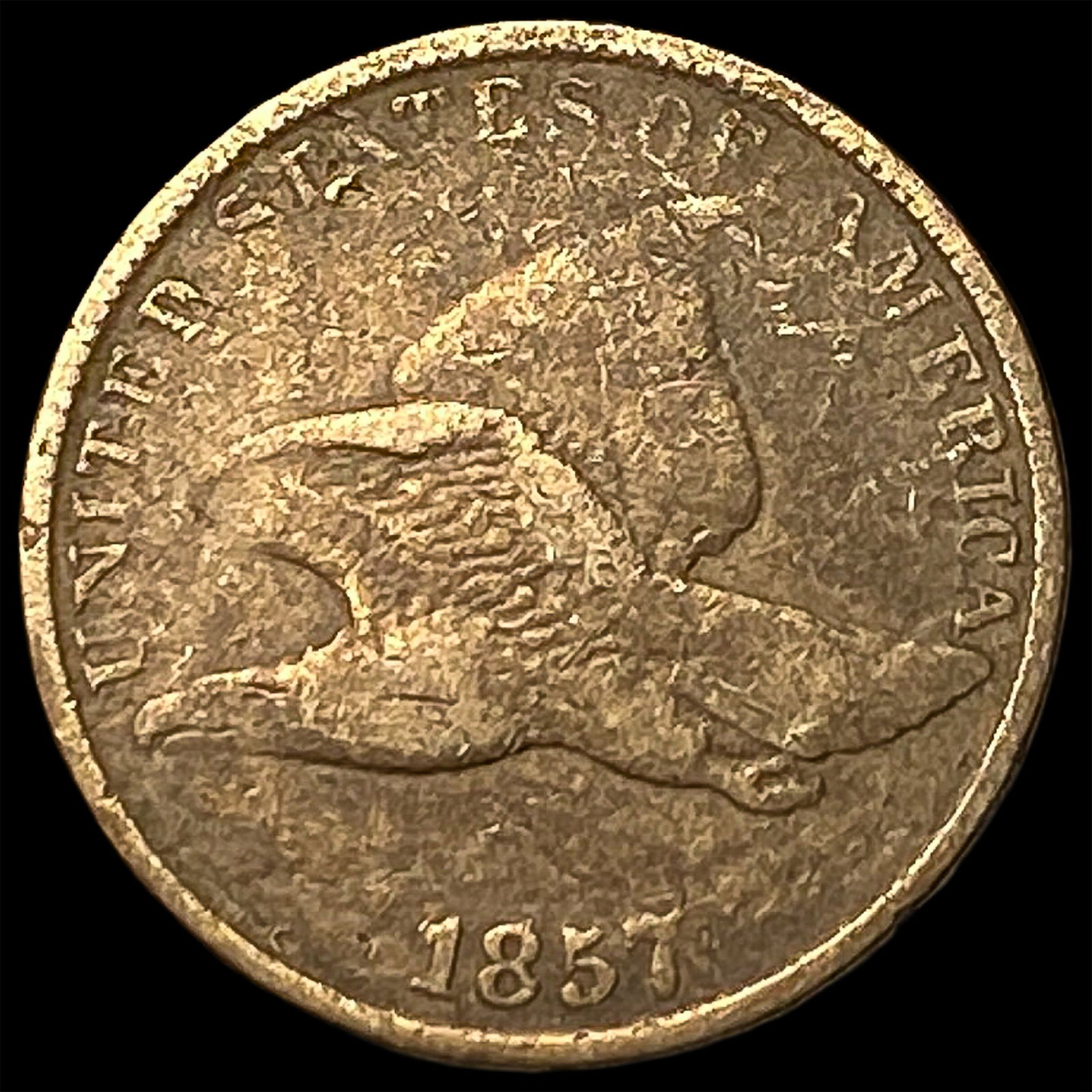 1857 Flying Eagle Cent LIGHTLY CIRCULATED: 1857 Flying Eagle Cent LIGHTLY CIRCULATED