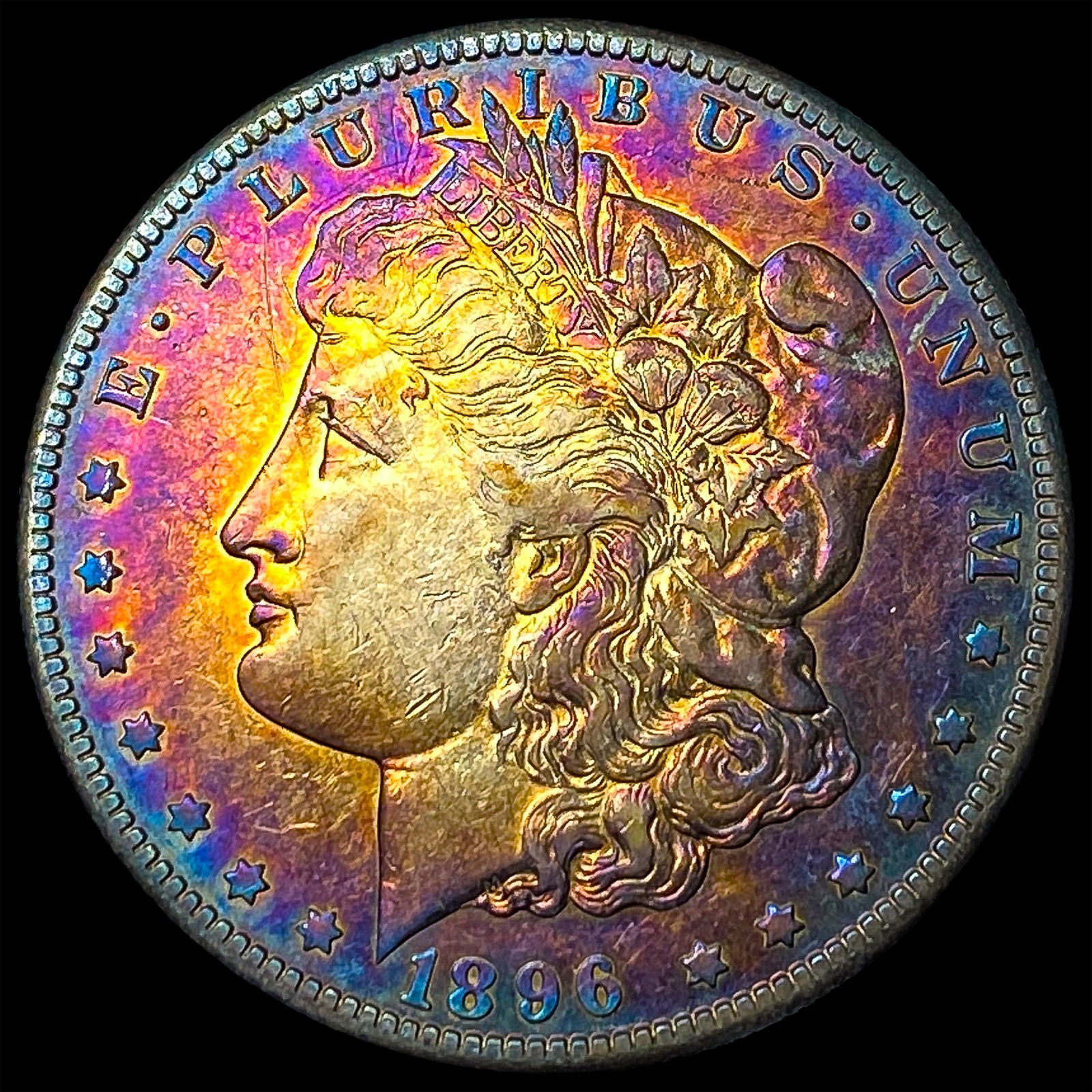 1896-S Morgan Silver Dollar CHOICE AU: 1896-S Morgan Silver Dollar CHOICE AU