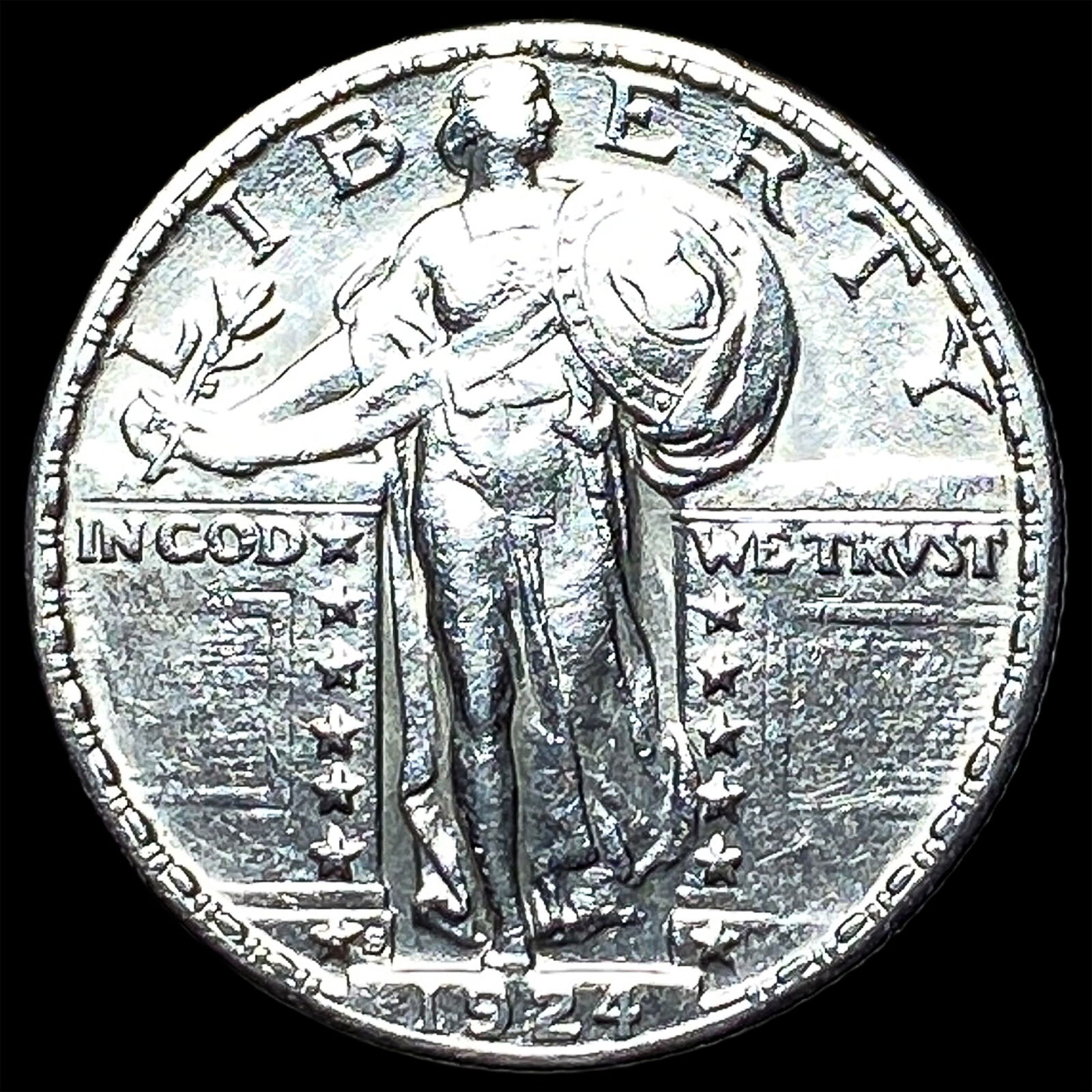 1924-S Standing Liberty Silver Quarter UNC: 1924-S Standing Liberty Silver Quarter UNC