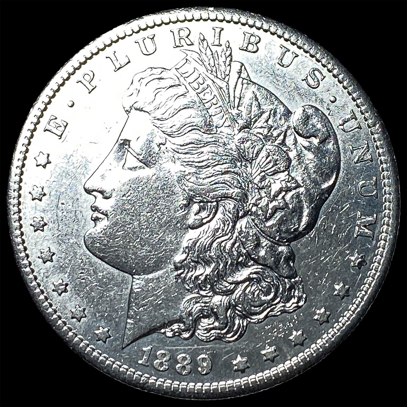 1889-S Silver Morgan Dollar CHOICE AU: 1889-S Silver Morgan Dollar CHOICE AU