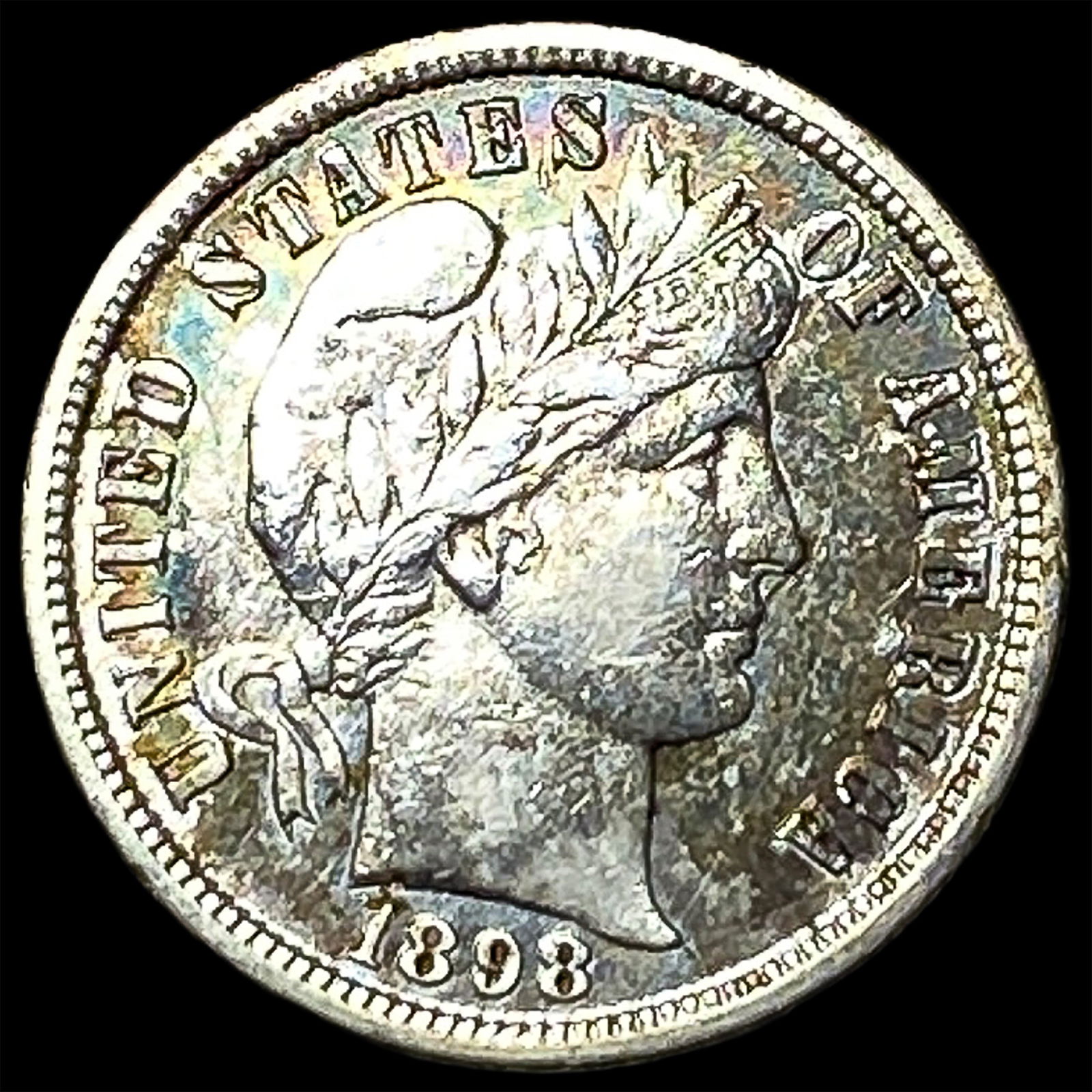 1898-S Silver Barber Dime CLOSELY UNCIRCULATED (1 of 2)