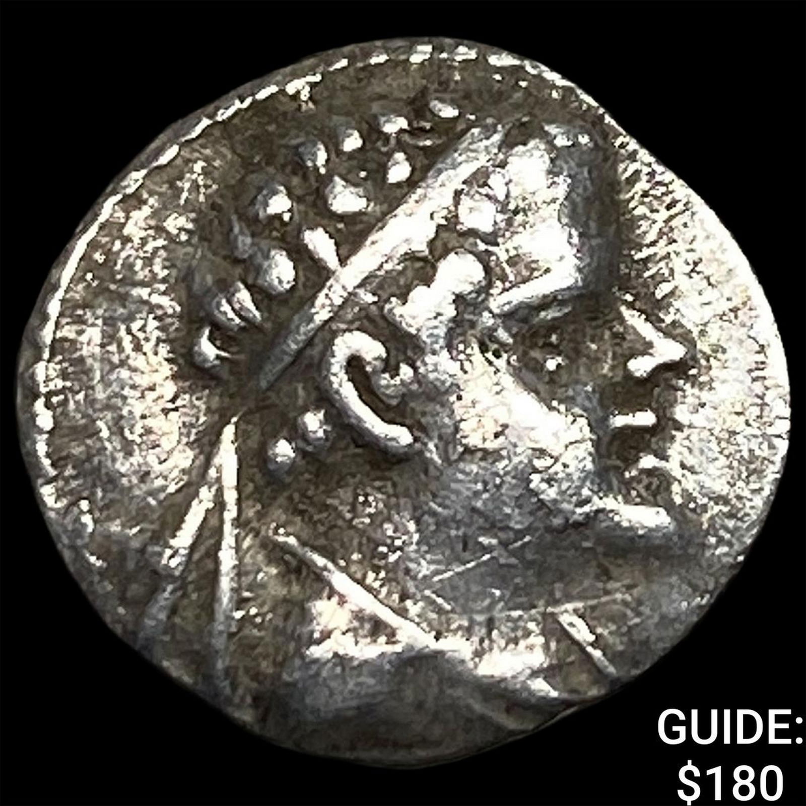 Greco-Bactria Eucratides I 171-145 BC Silver Obol NEARLY UNCIRCULATED: Greco-Bactria Eucratides I 171-145 BC Silver Obol NEARLY UNCIRCULATED