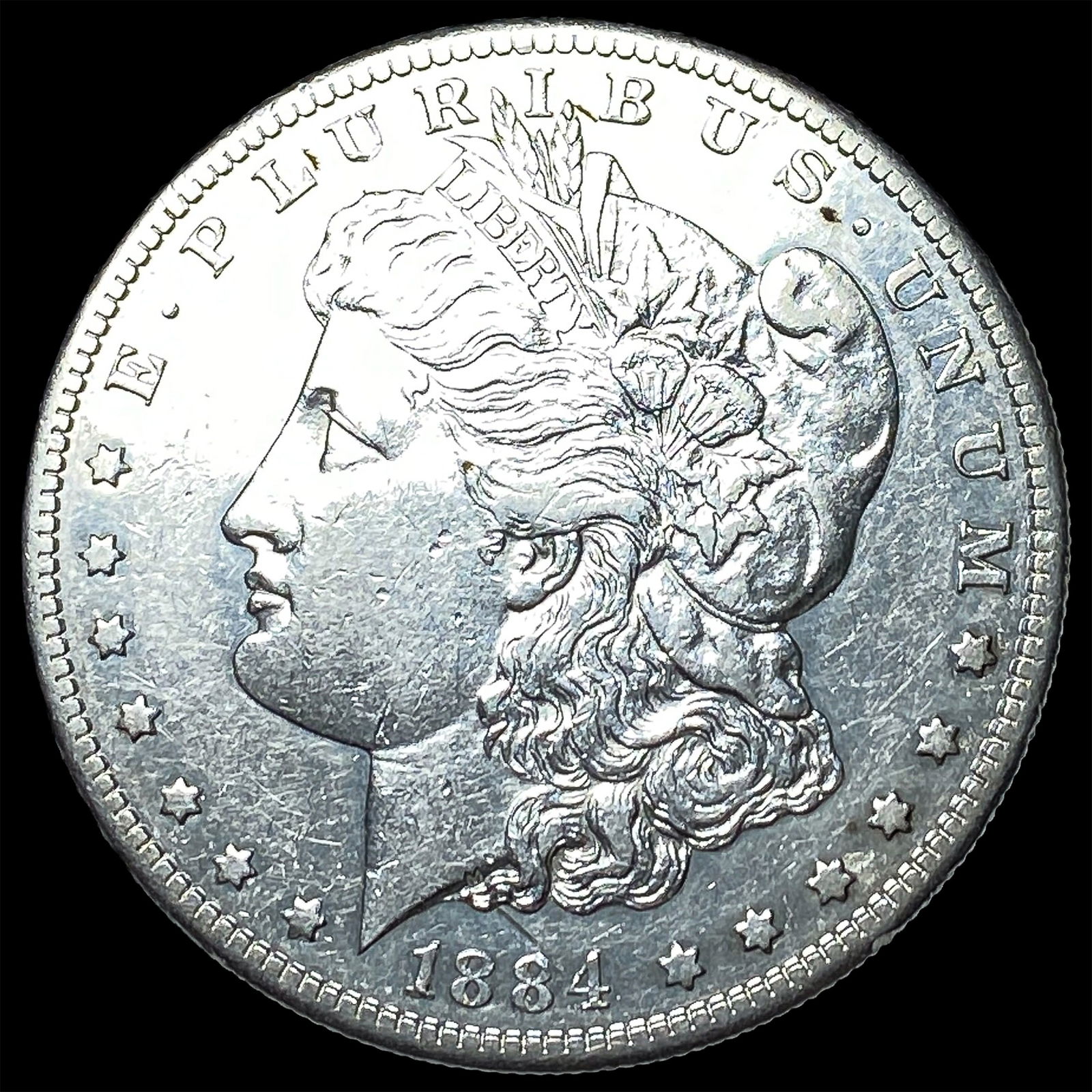 1884-S Morgan Silver Dollar CLOSELY UNCIRCULATED: 1884-S Morgan Silver Dollar CLOSELY UNCIRCULATED