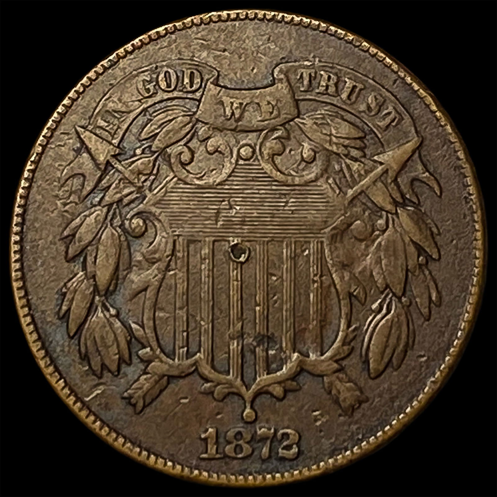 1872 Two-Cent Piece HIGH GRADE (1 of 2)