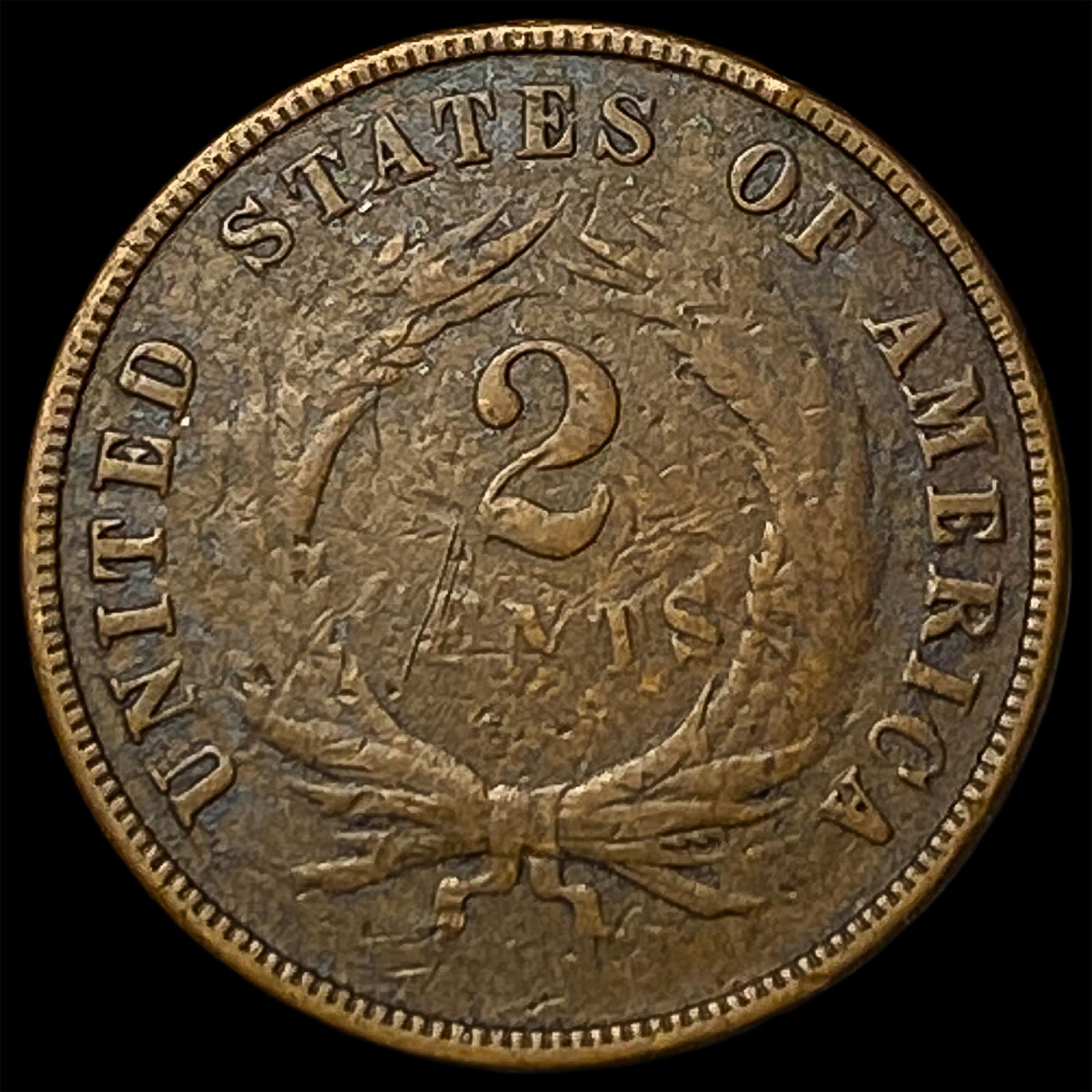 1872 Two-Cent Piece HIGH GRADE - 2