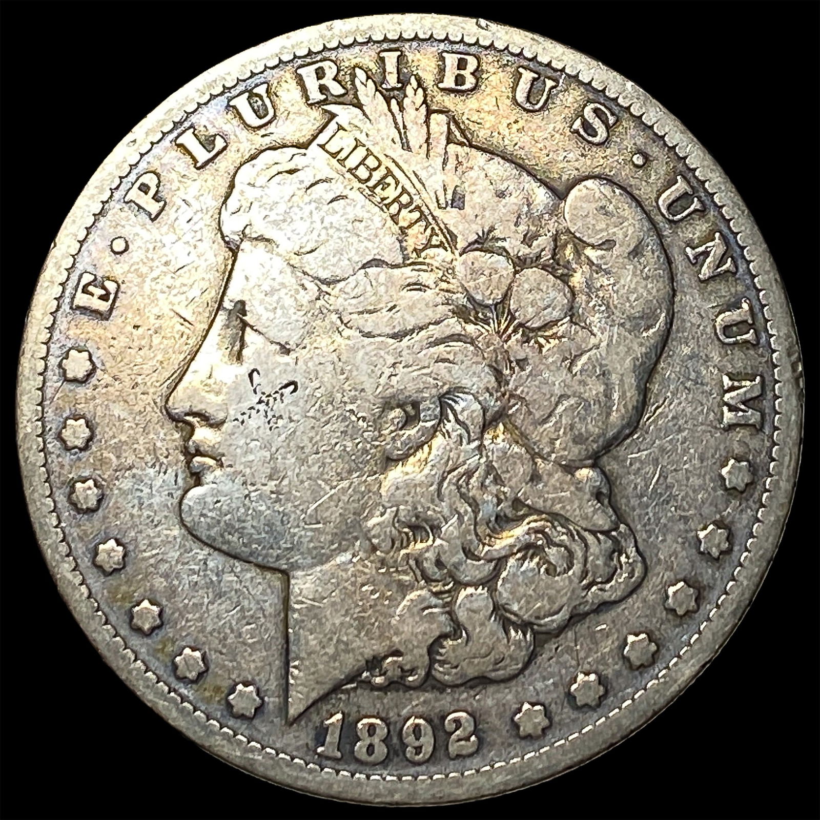 1892-S Silver Morgan Dollar LIGHTLY CIRCULATED: 1892-S Silver Morgan Dollar LIGHTLY CIRCULATED