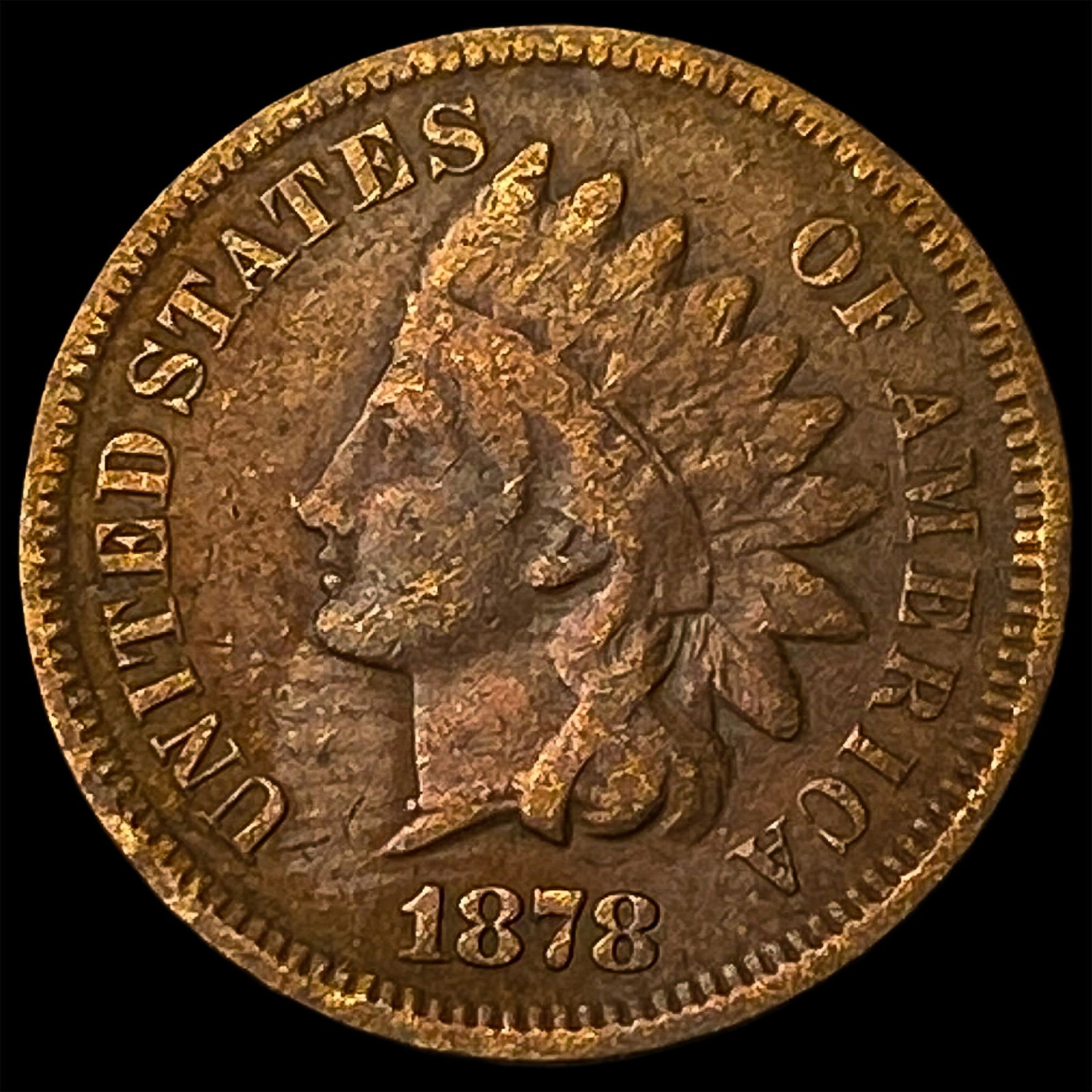 1878 Indian Head Cent NICELY CIRCULATED: 1878 Indian Head Cent NICELY CIRCULATED