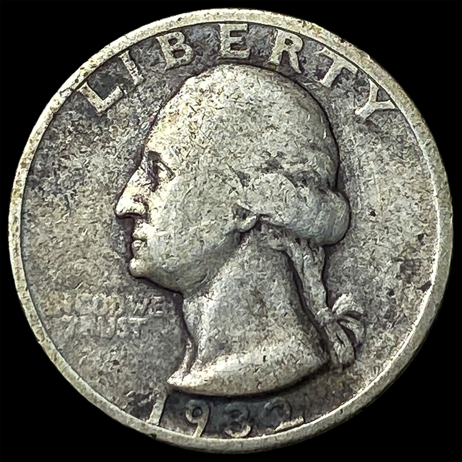 1932-S Silver Washington Quarter NICELY CIRCULATED: 1932-S Silver Washington Quarter NICELY CIRCULATED