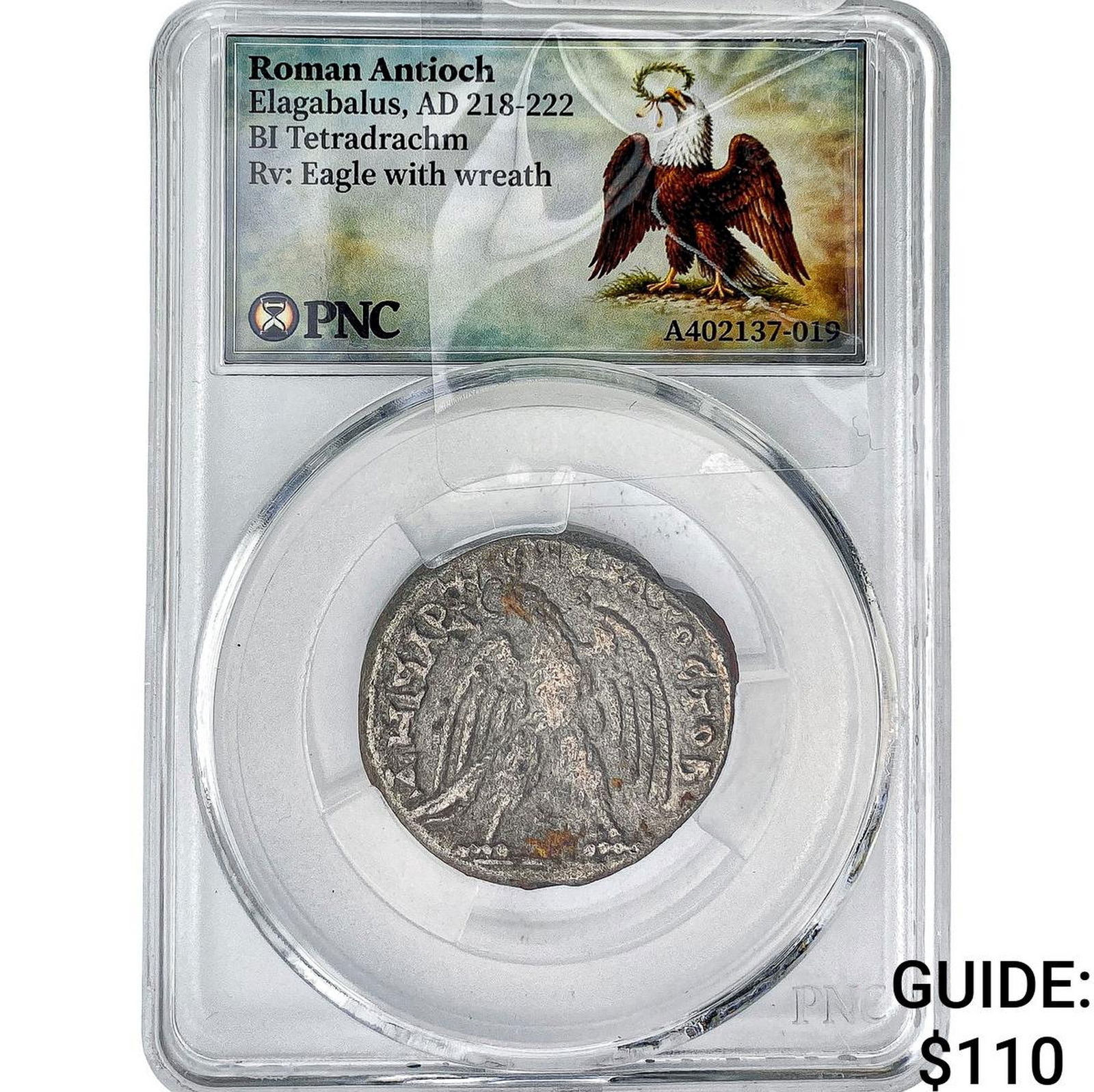 Roman Antioch Elagabalus 218-222 AD Bi-Tetradrachm PNC: Roman Antioch Elagabalus 218-222 AD Bi-Tetradrachm PNC