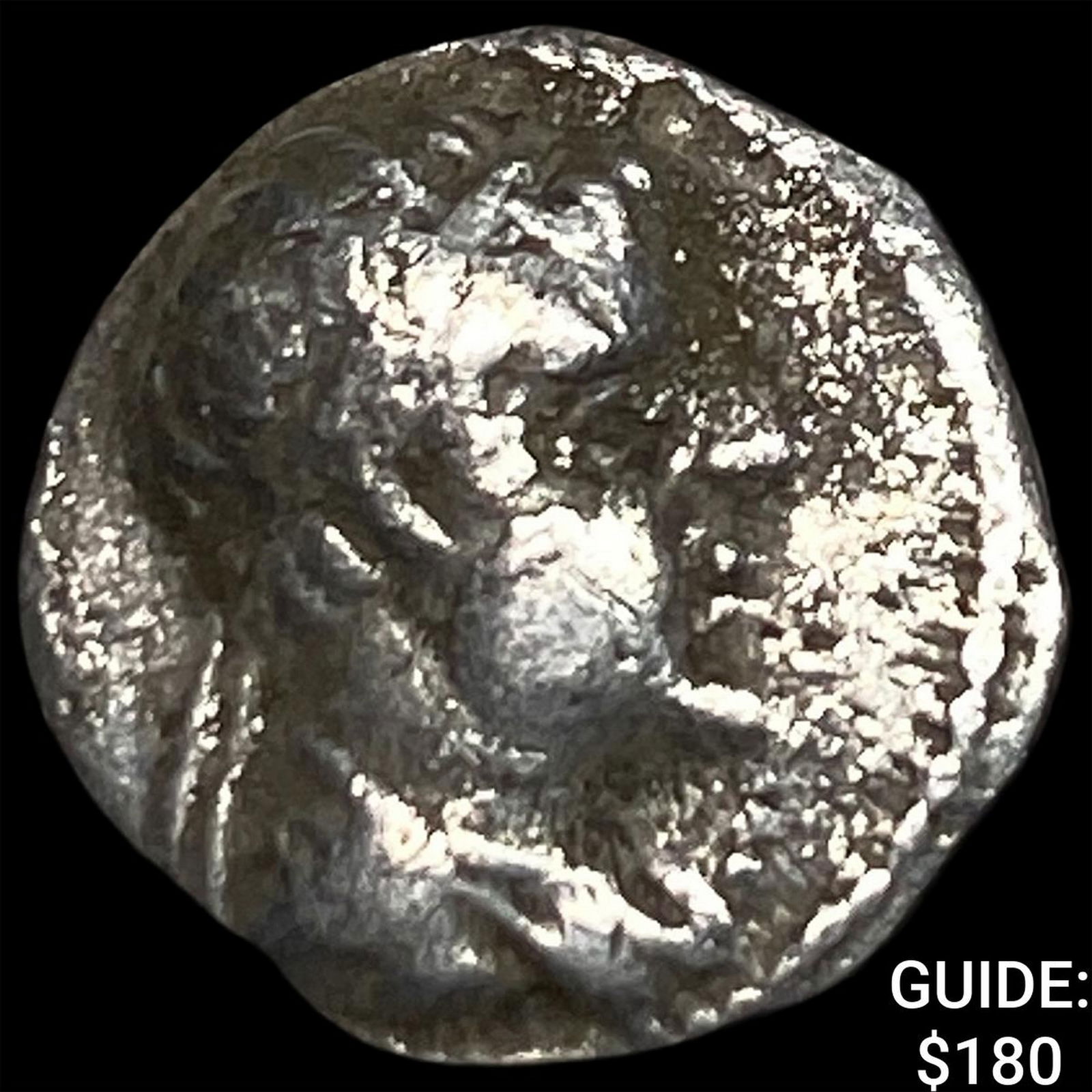 Greco-Bactria Eucratides I 171-145 BC Silver Obol NEARLY UNCIRCULATED: Greco-Bactria Eucratides I 171-145 BC Silver Obol NEARLY UNCIRCULATED