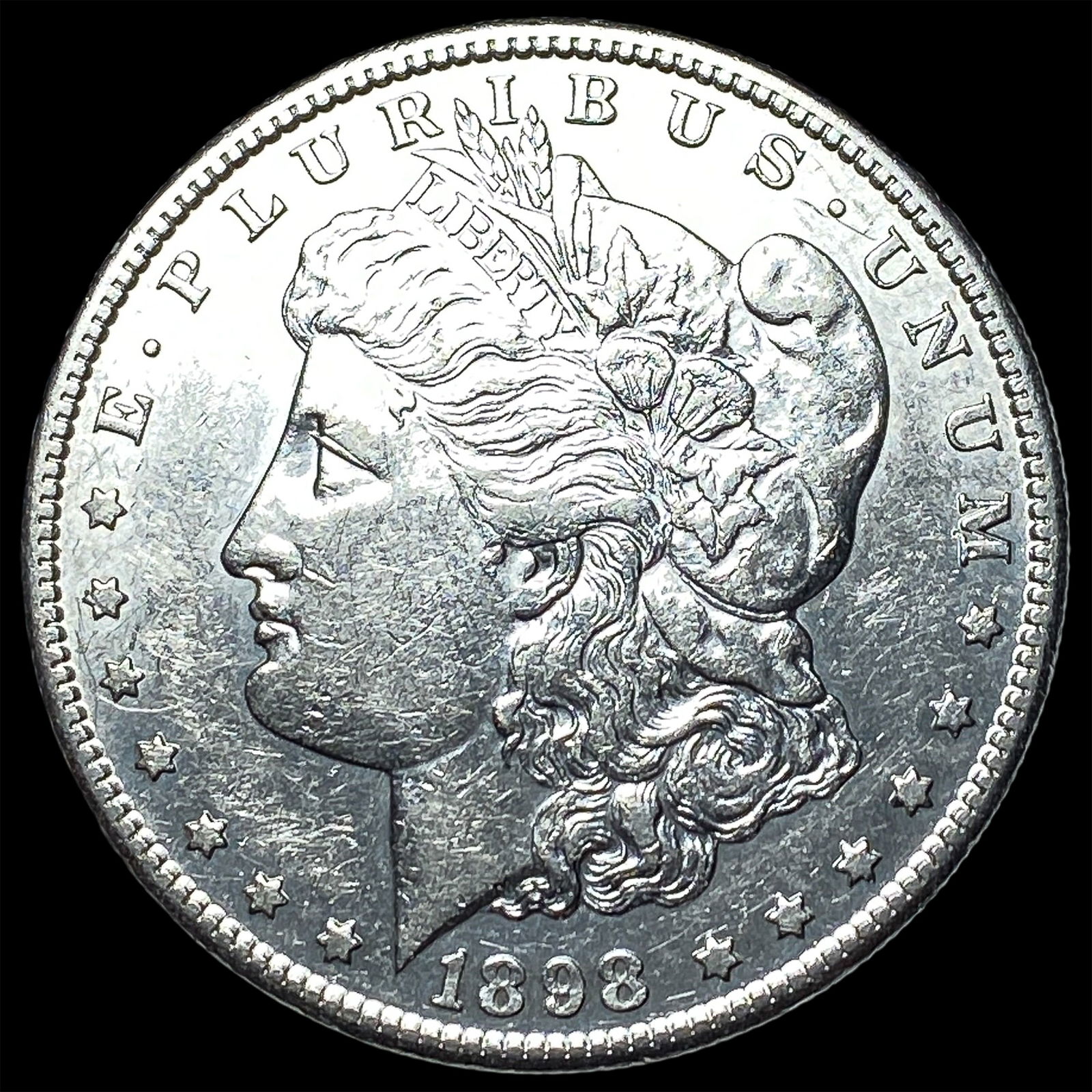 1898-S Silver Morgan Dollar CLOSELY UNCIRCULATED: 1898-S Silver Morgan Dollar CLOSELY UNCIRCULATED