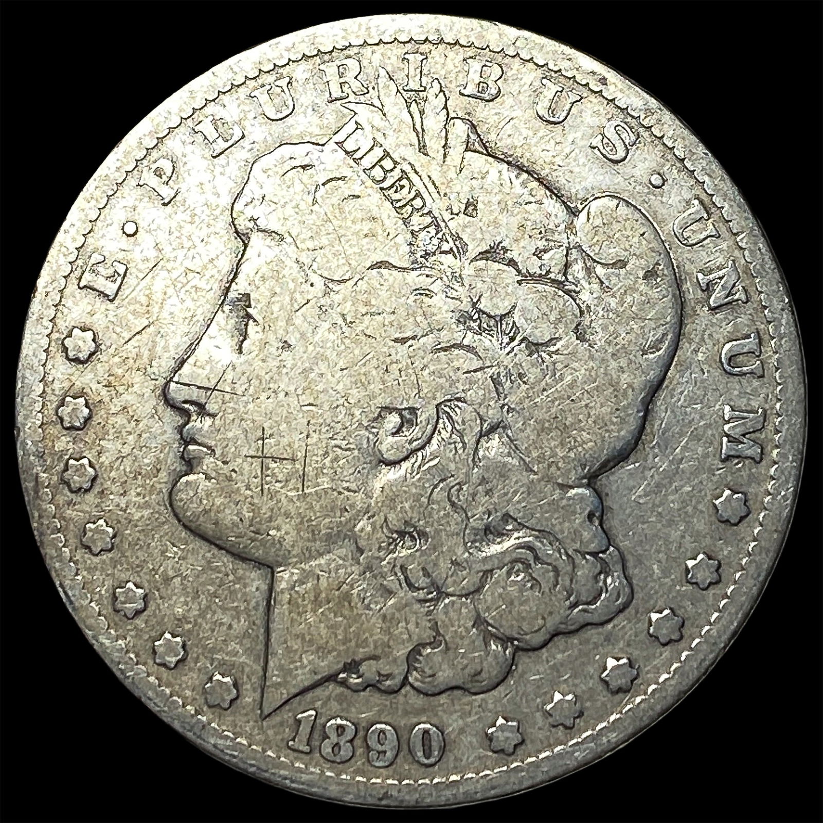 1890-CC Silver Morgan Dollar NICELY CIRCULATED: 1890-CC Silver Morgan Dollar NICELY CIRCULATED