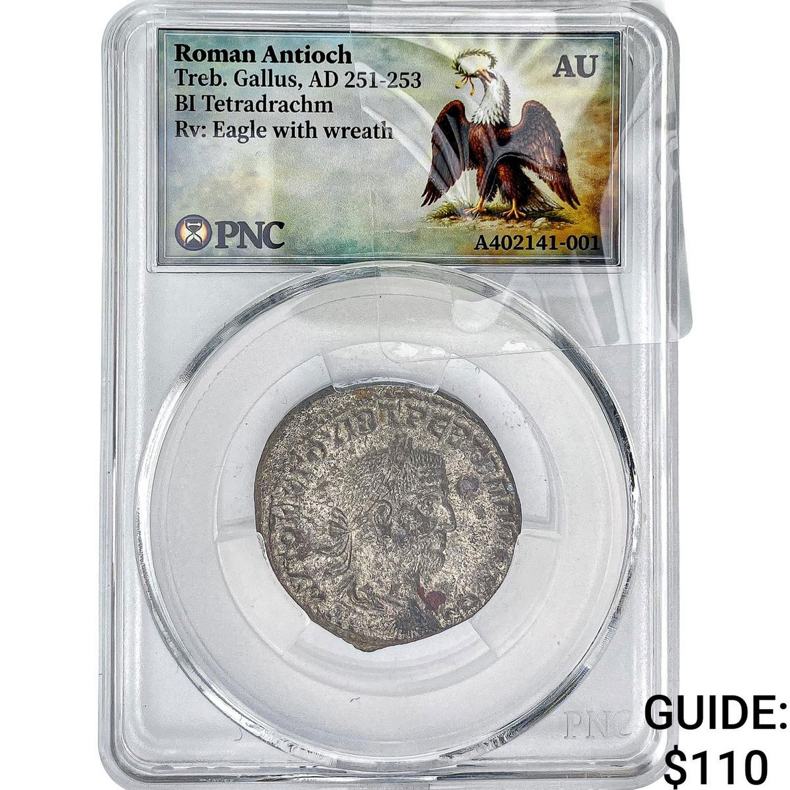 Roman Antioch Treb. Gallus 251-253 AD Bi-Tetradrachm PNC AU: Roman Antioch Treb. Gallus 251-253 AD Bi-Tetradrachm PNC AU