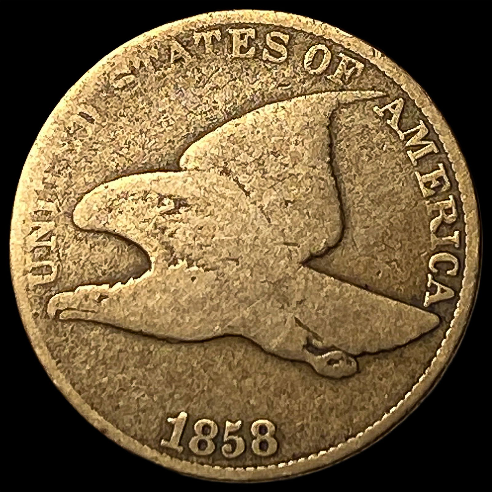 1858 Flying Eagle Cent LIGHTLY CIRCULATED: 1858 Flying Eagle Cent LIGHTLY CIRCULATED