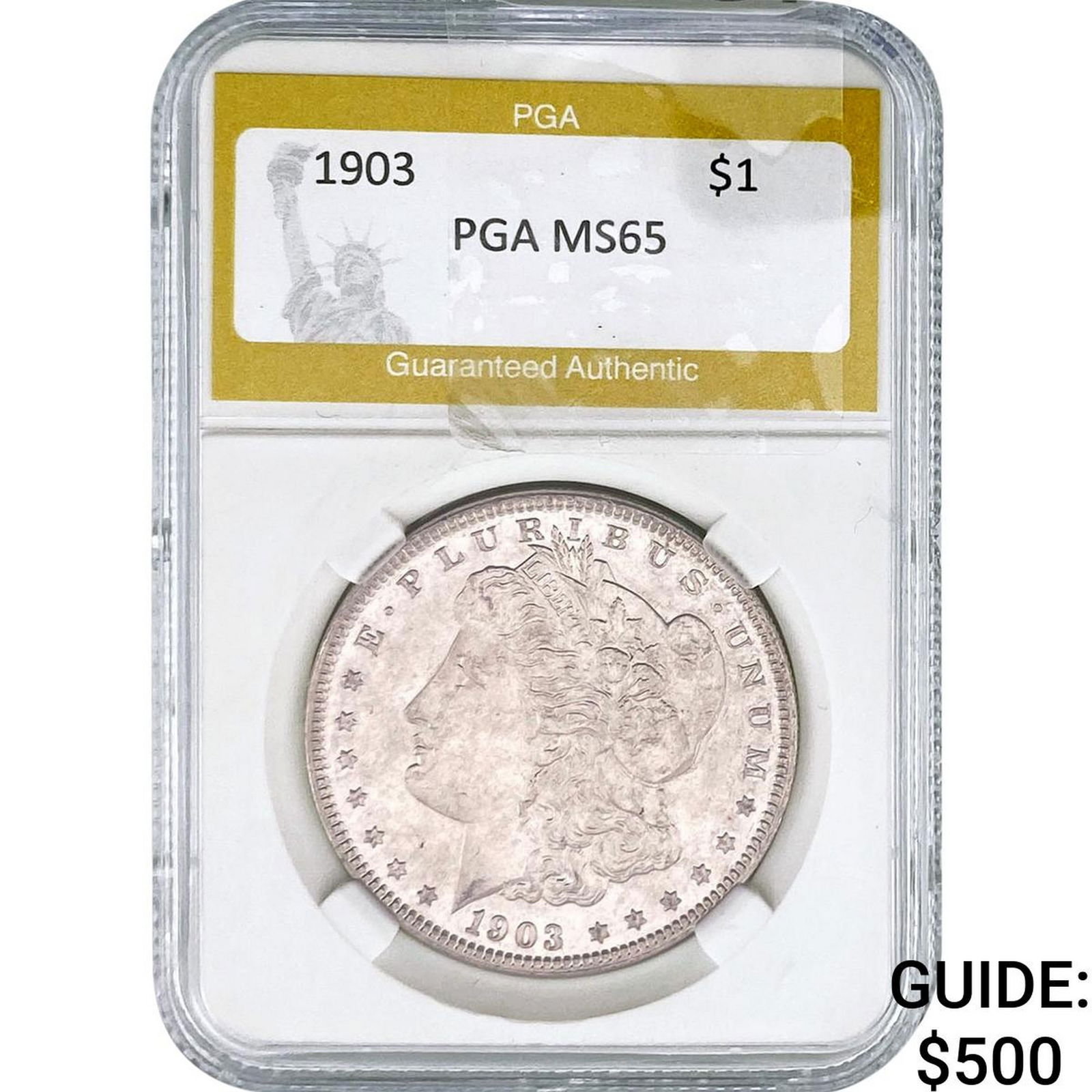 1903 Morgan Silver Dollar PGA MS65: 1903 Morgan Silver Dollar PGA MS65