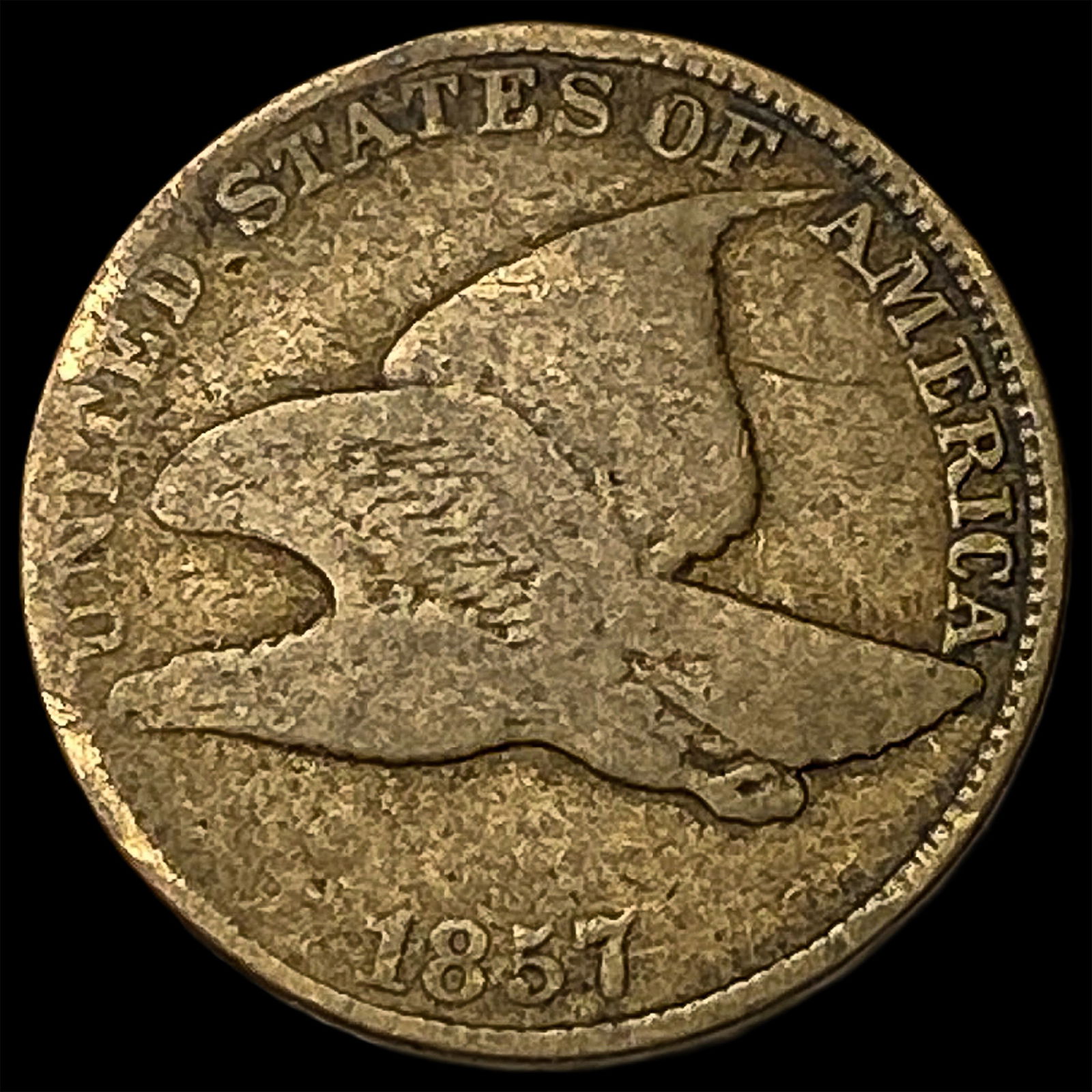 1857 Flying Eagle Cent LIGHTLY CIRCULATED: 1857 Flying Eagle Cent LIGHTLY CIRCULATED