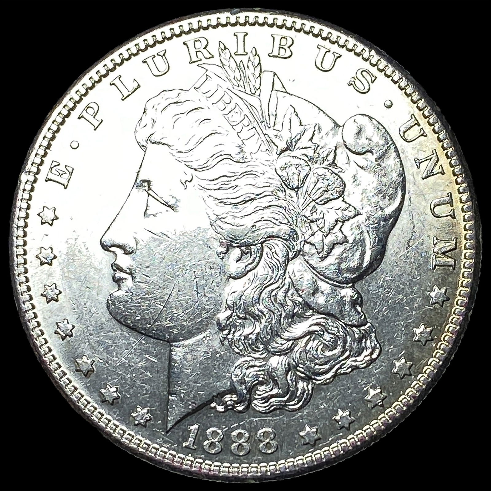 1888-S Silver Morgan Dollar CHOICE AU: 1888-S Silver Morgan Dollar CHOICE AU