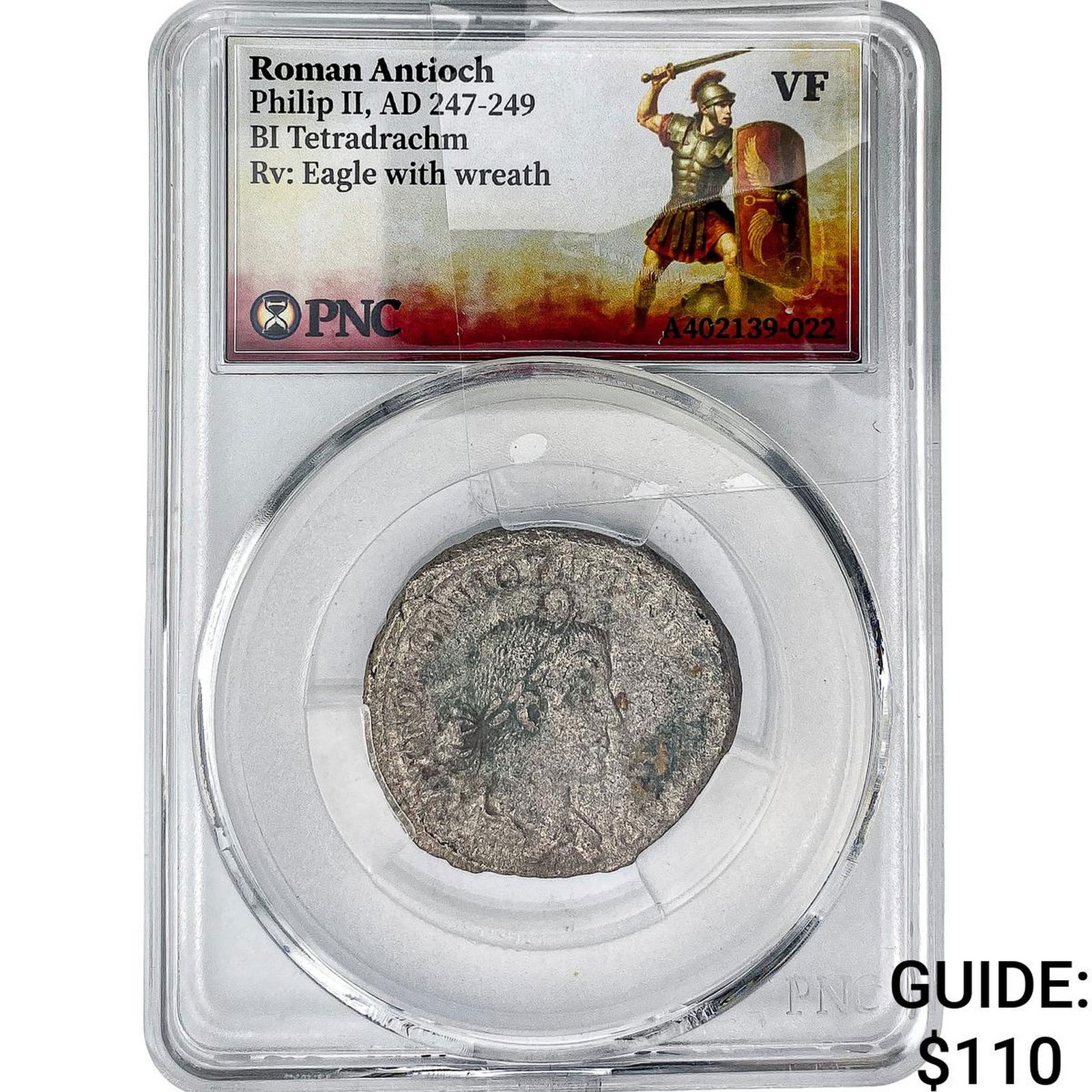 Roman Antioch Philip II 247-249 AD Bi-Tetradrachm PNC VF: Roman Antioch Philip II 247-249 AD Bi-Tetradrachm PNC VF