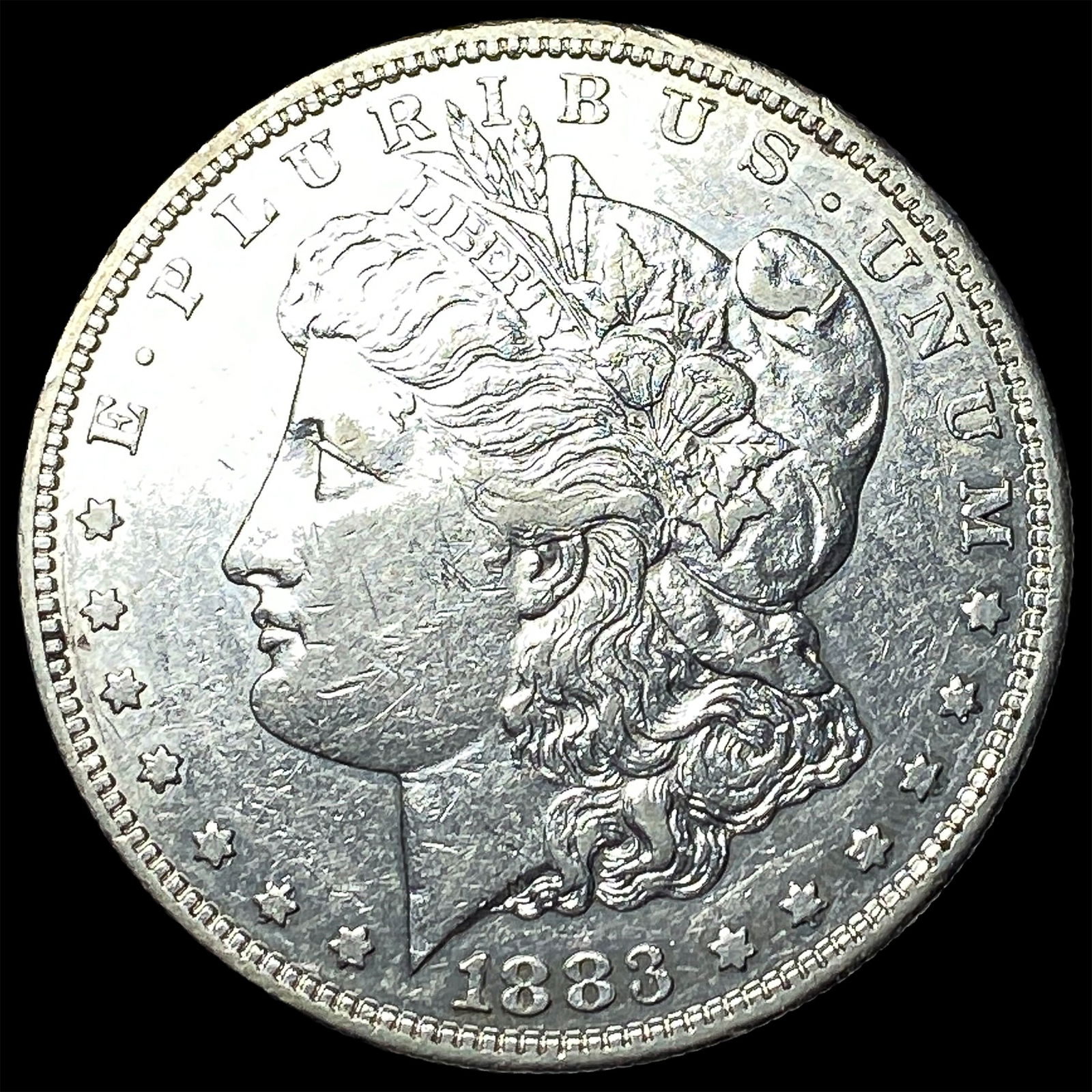 1883-S Silver Morgan Dollar CLOSELY UNCIRCULATED: 1883-S Silver Morgan Dollar CLOSELY UNCIRCULATED