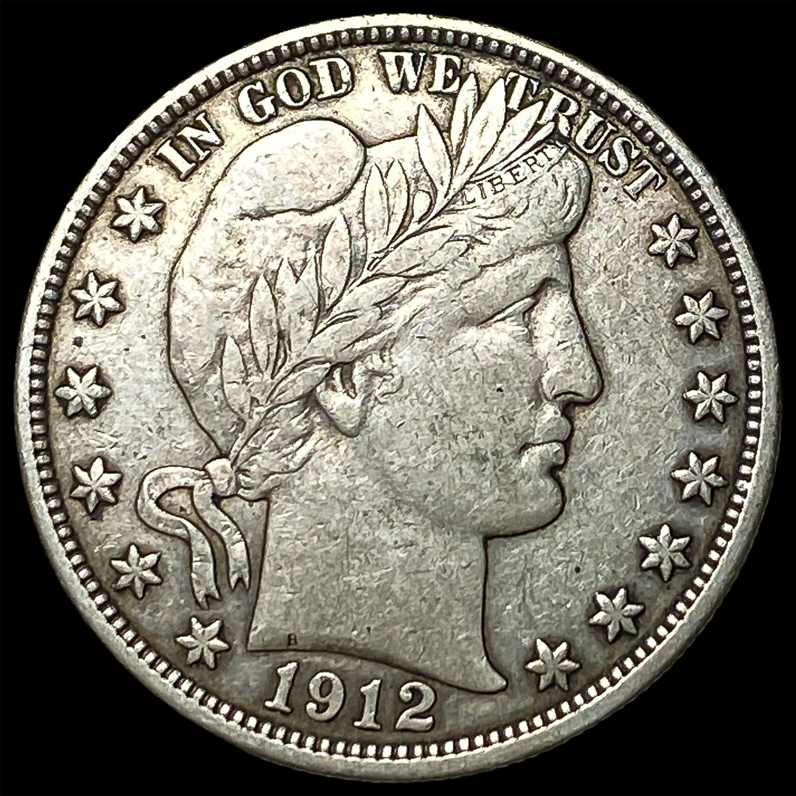 1912 Barber Half Dollar NEARLY UNCIRCULATED (1 of 2)