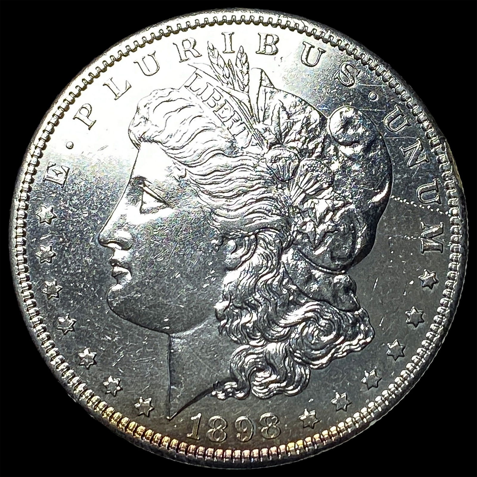 1898-S Silver Morgan Dollar CLOSELY UNCIRCULATED: 1898-S Silver Morgan Dollar CLOSELY UNCIRCULATED