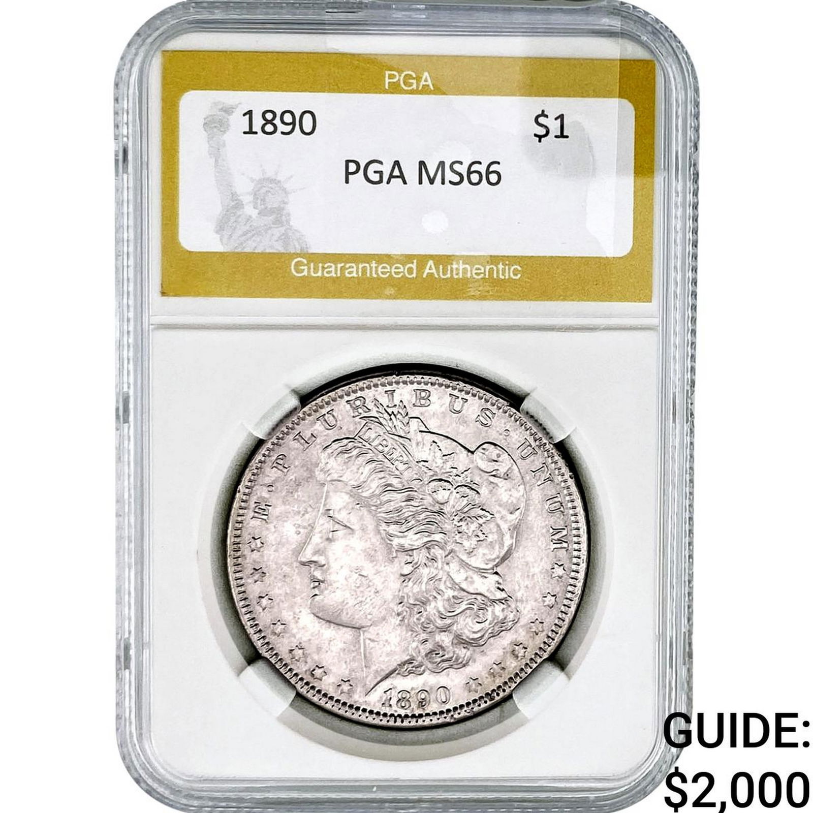 1890 Morgan Silver Dollar PGA MS66 (1 of 2)
