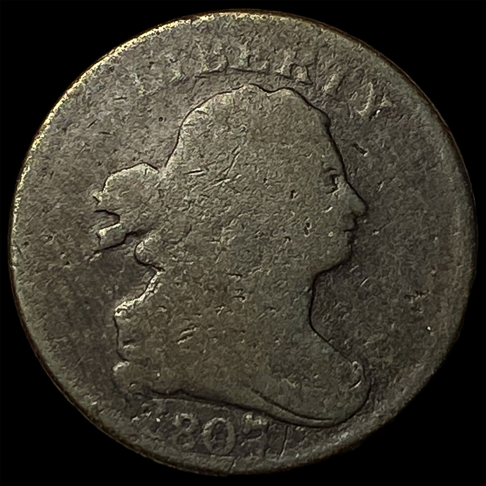 1807 Draped Bust Half Cent NICELY CIRCULATED (1 of 2)