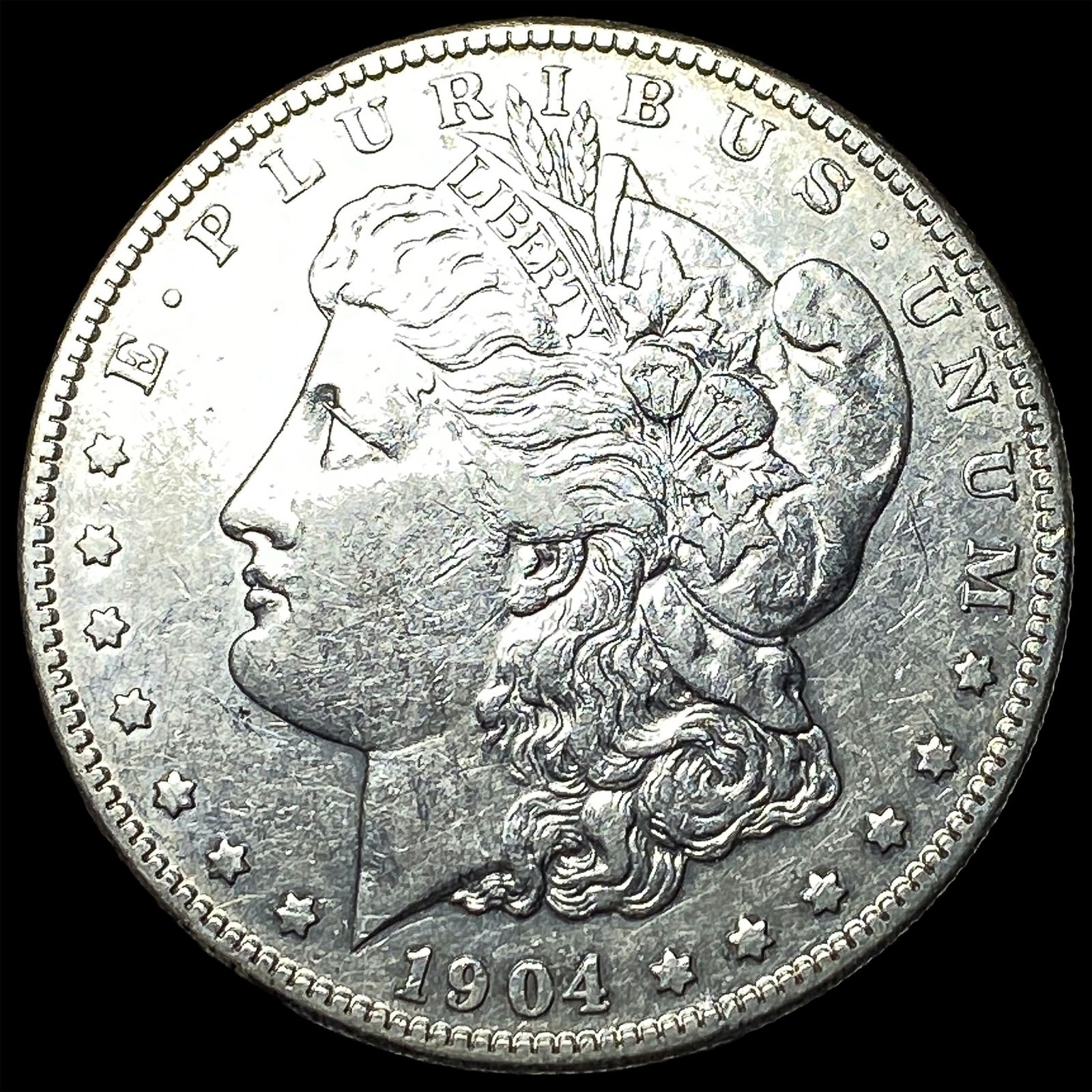1904-S Silver Morgan Dollar NEARLY UNCIRCULATED: 1904-S Silver Morgan Dollar NEARLY UNCIRCULATED