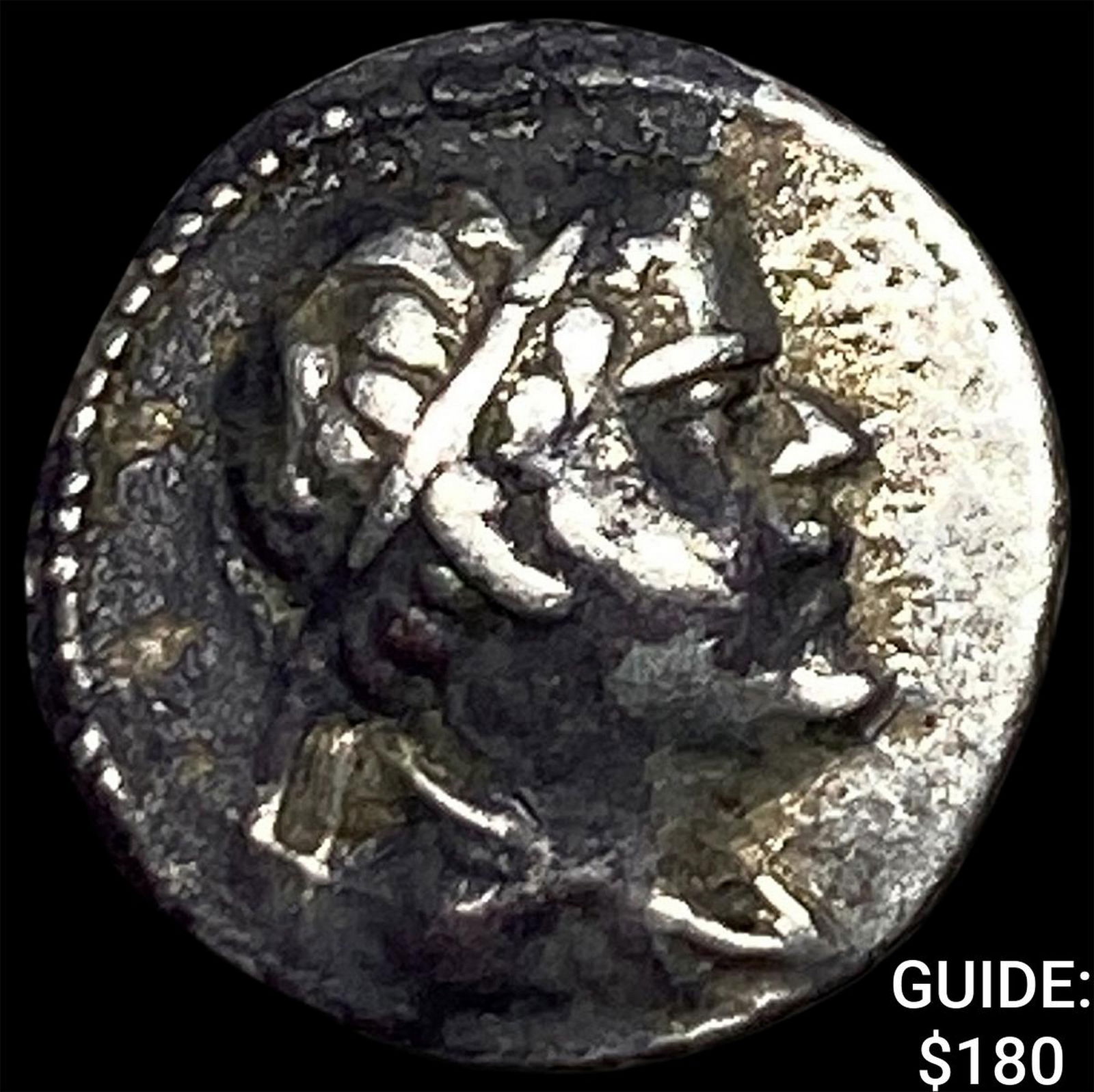 Greco-Bactria Eucratides I 171-145 BC Silver Obol NEARLY UNCIRCULATED: Greco-Bactria Eucratides I 171-145 BC Silver Obol NEARLY UNCIRCULATED
