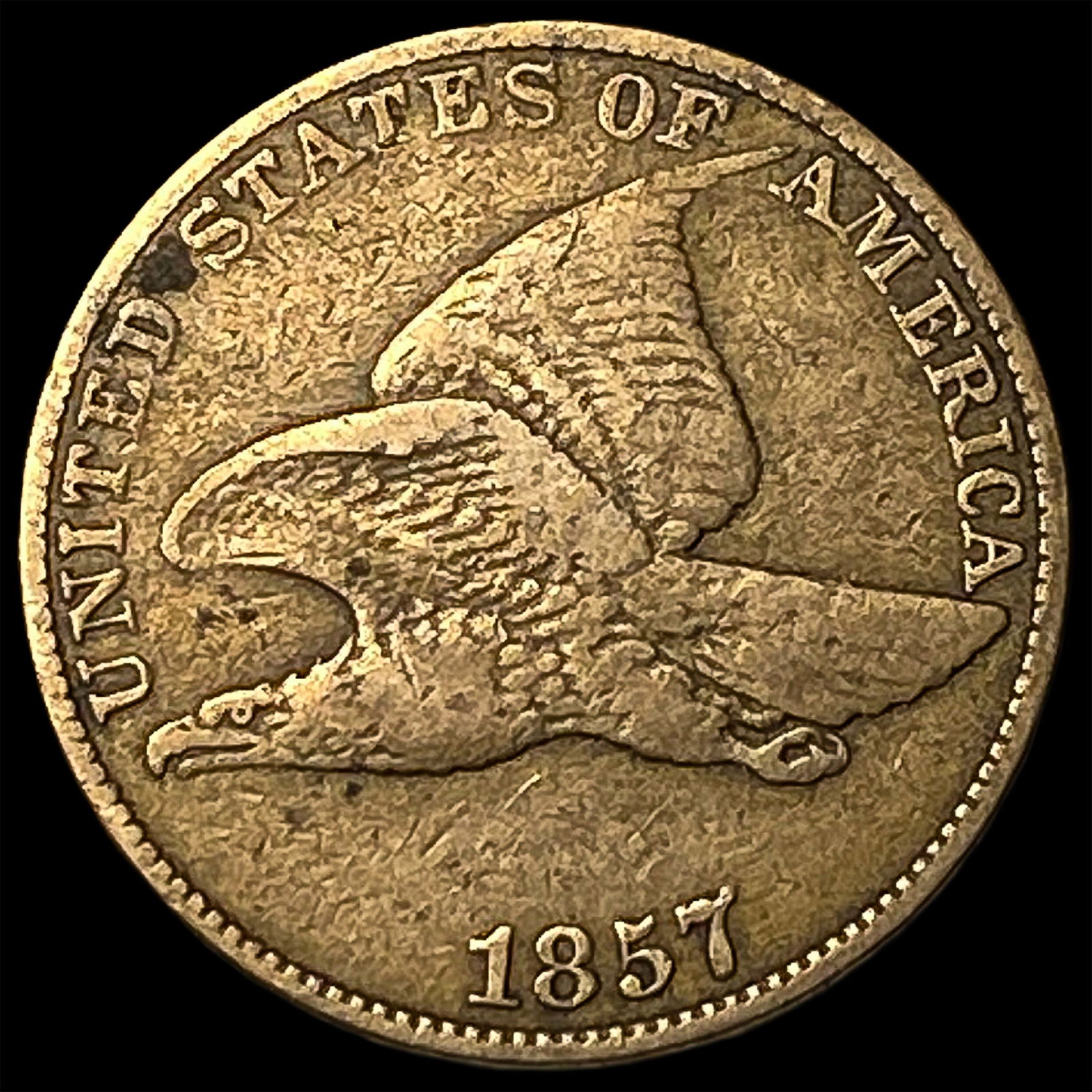 1857 Flying Eagle Cent LIGHTLY CIRCULATED: 1857 Flying Eagle Cent LIGHTLY CIRCULATED