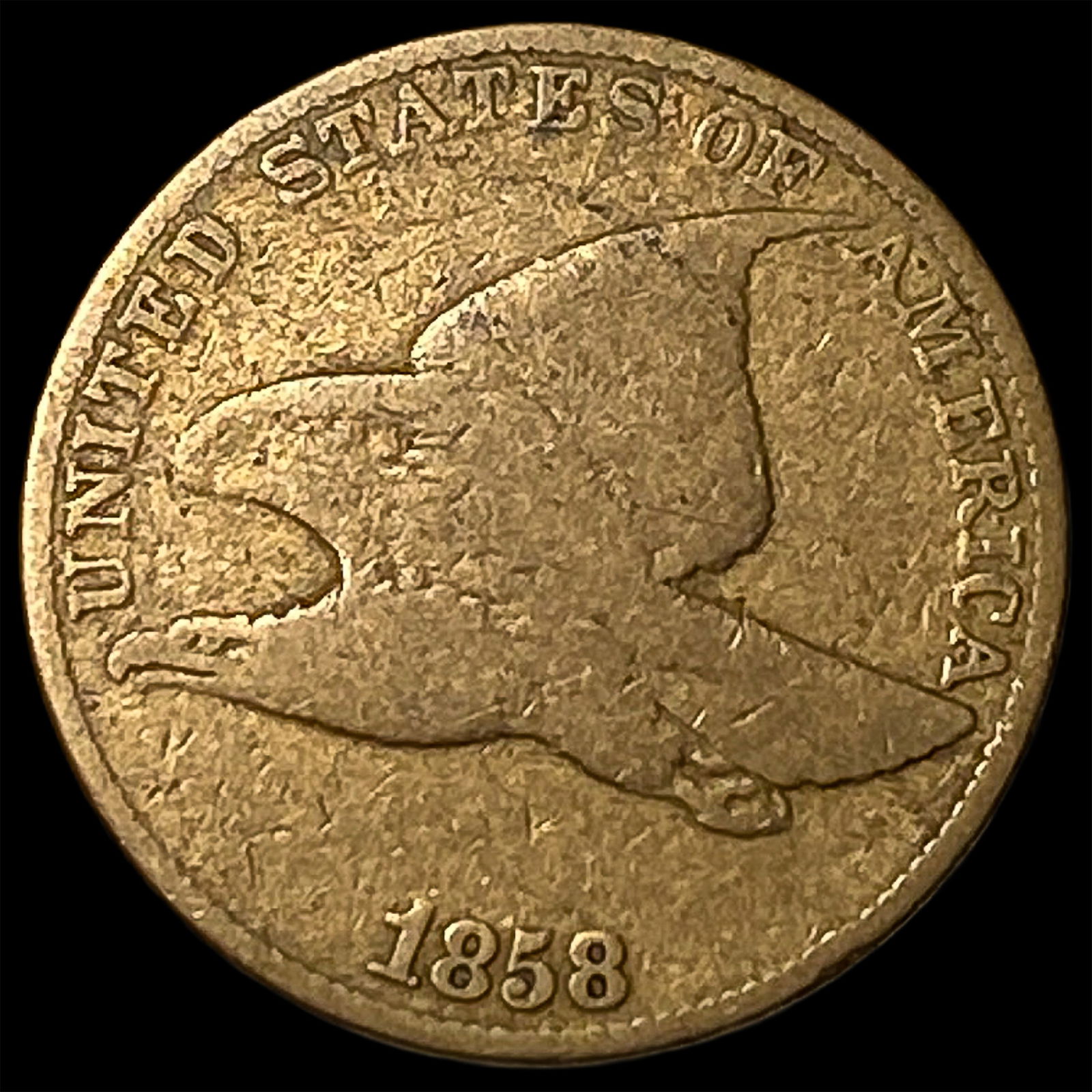 1858 Flying Eagle Cent LIGHTLY CIRCULATED: 1858 Flying Eagle Cent LIGHTLY CIRCULATED