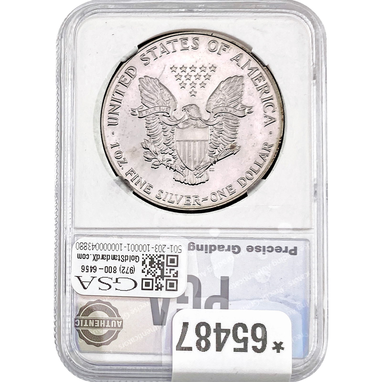 1991 Silver Eagle PGA MS70 - 2