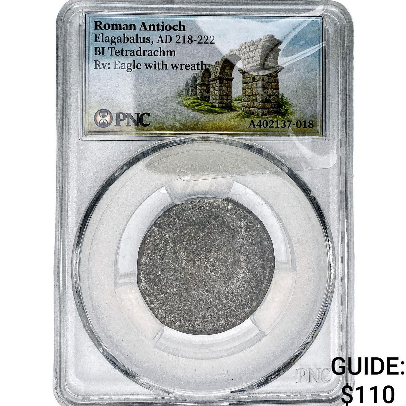 Roman Antioch Elagabalus 218-222 AD Bi-Tetradrachm PNC: Roman Antioch Elagabalus 218-222 AD Bi-Tetradrachm PNC