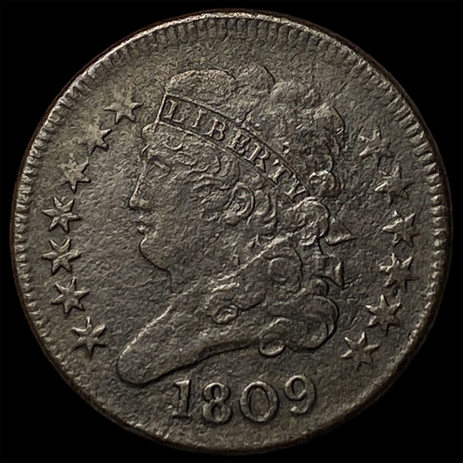 1809 Classic Head Half Cent NEARLY UNCIRCULATED (1 of 2)