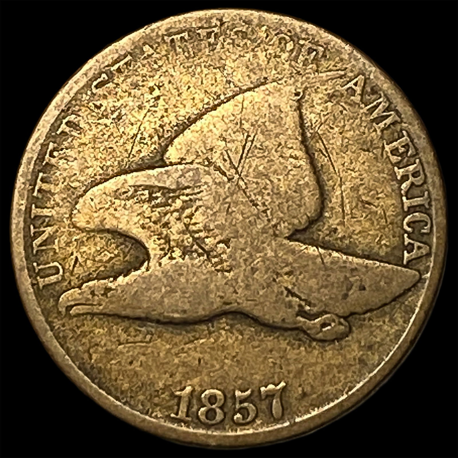 1857 Flying Eagle Cent LIGHTLY CIRCULATED: 1857 Flying Eagle Cent LIGHTLY CIRCULATED