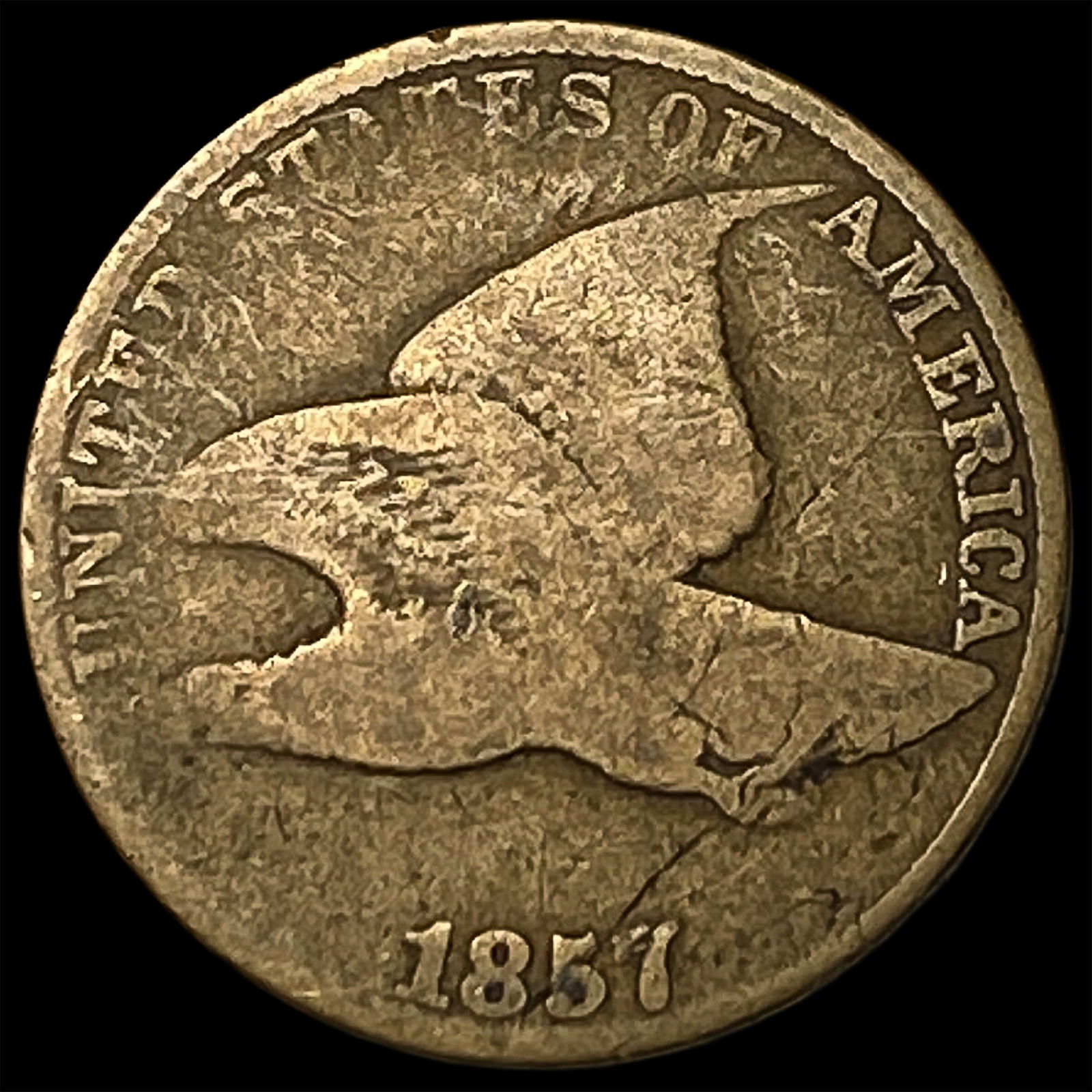 1857 Flying Eagle Cent LIGHTLY CIRCULATED: 1857 Flying Eagle Cent LIGHTLY CIRCULATED
