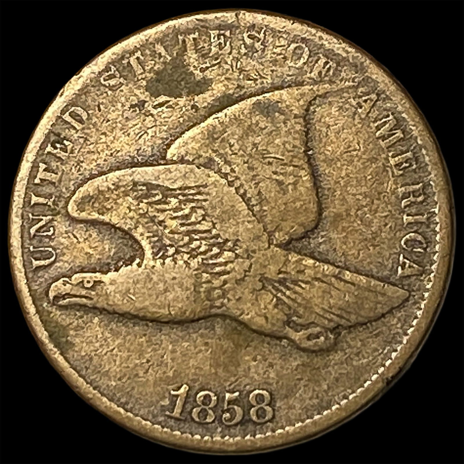 1858 Flying Eagle Cent LIGHTLY CIRCULATED: 1858 Flying Eagle Cent LIGHTLY CIRCULATED