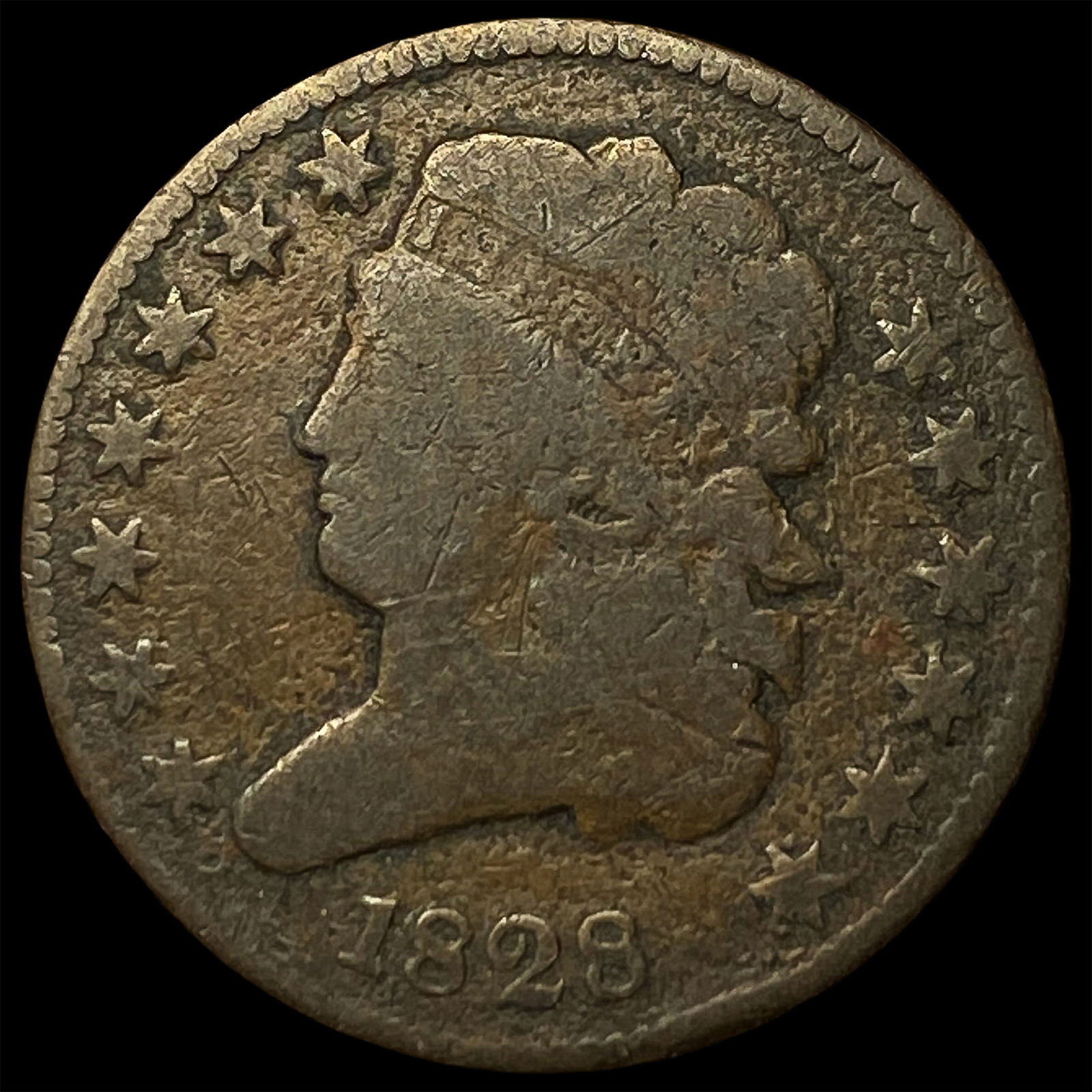 1828 Classic Head Half Cent NICELY CIRCULATED: 1828 Classic Head Half Cent NICELY CIRCULATED