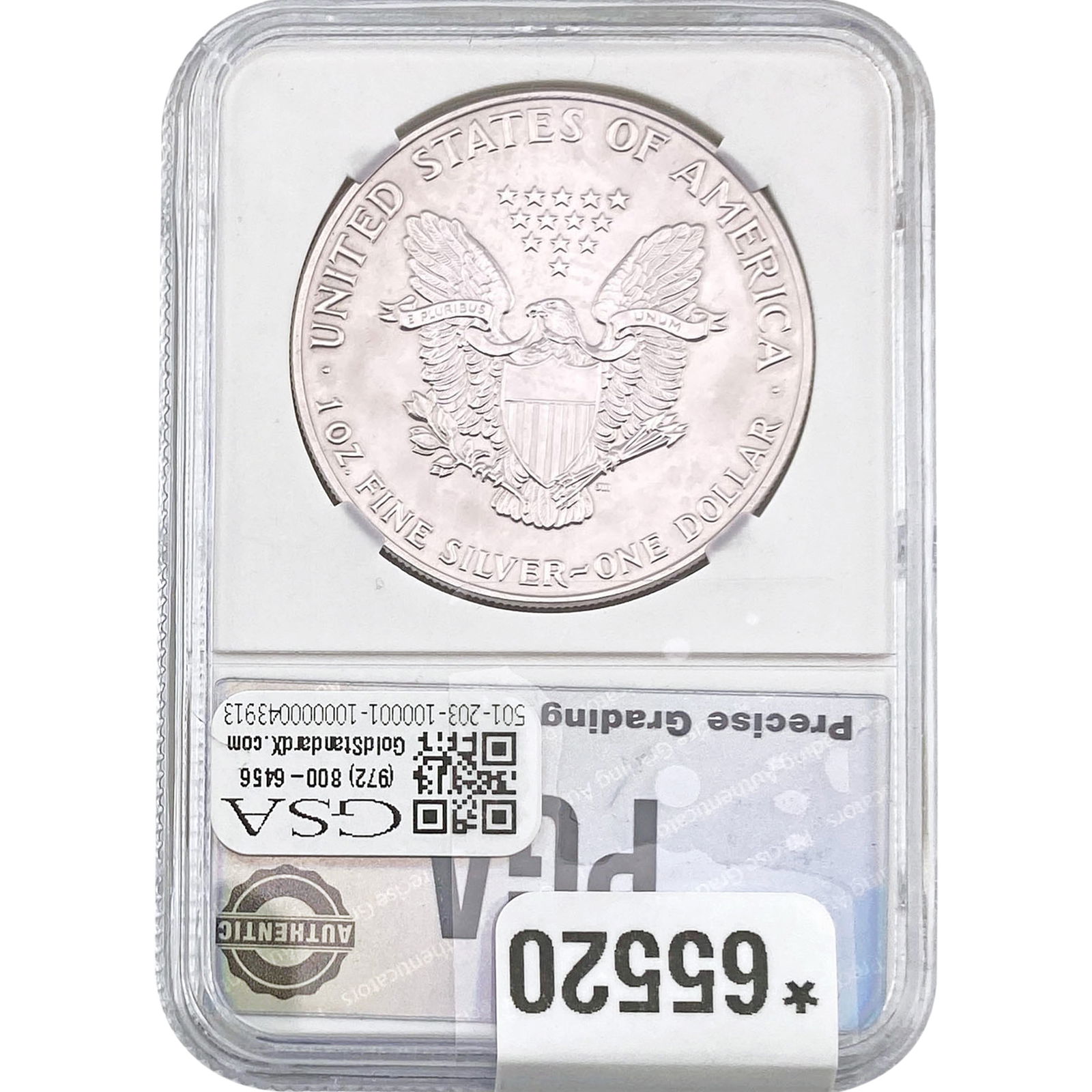 1988 Silver Eagle PGA MS69 - 2