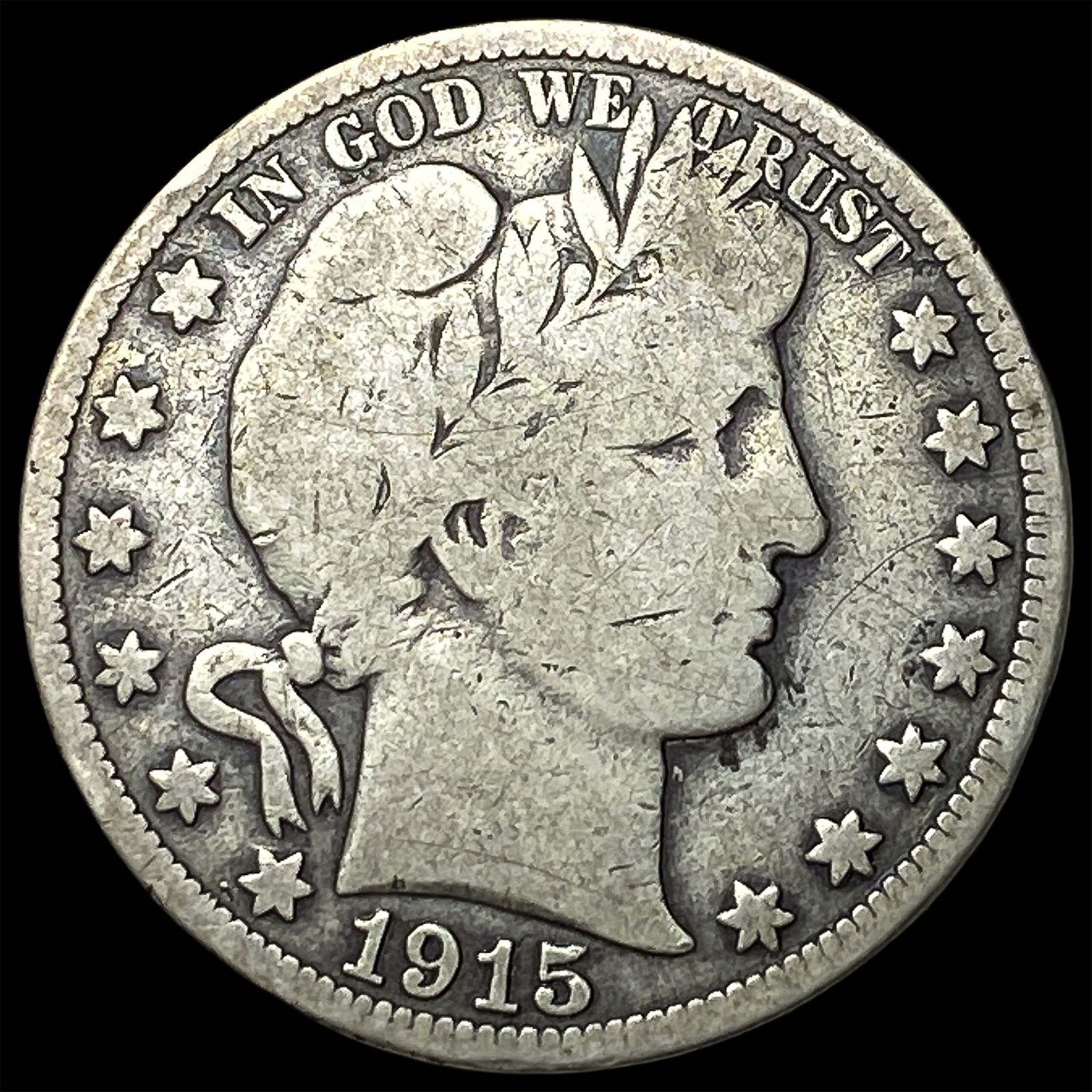 1915 Barber Half Dollar ABOUT UNCIRCULATED (1 of 2)