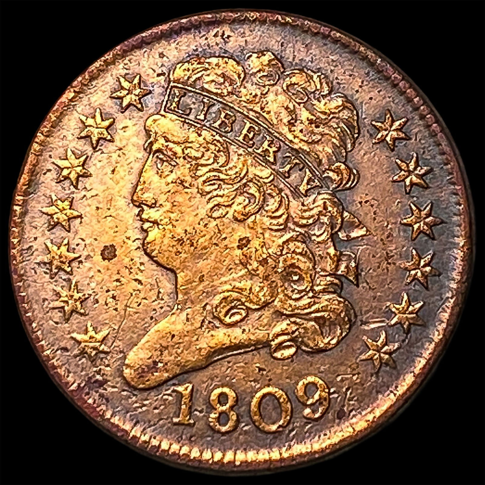 1809 Classic Head Half Cent CLOSELY UNCIRCULATED (1 of 2)