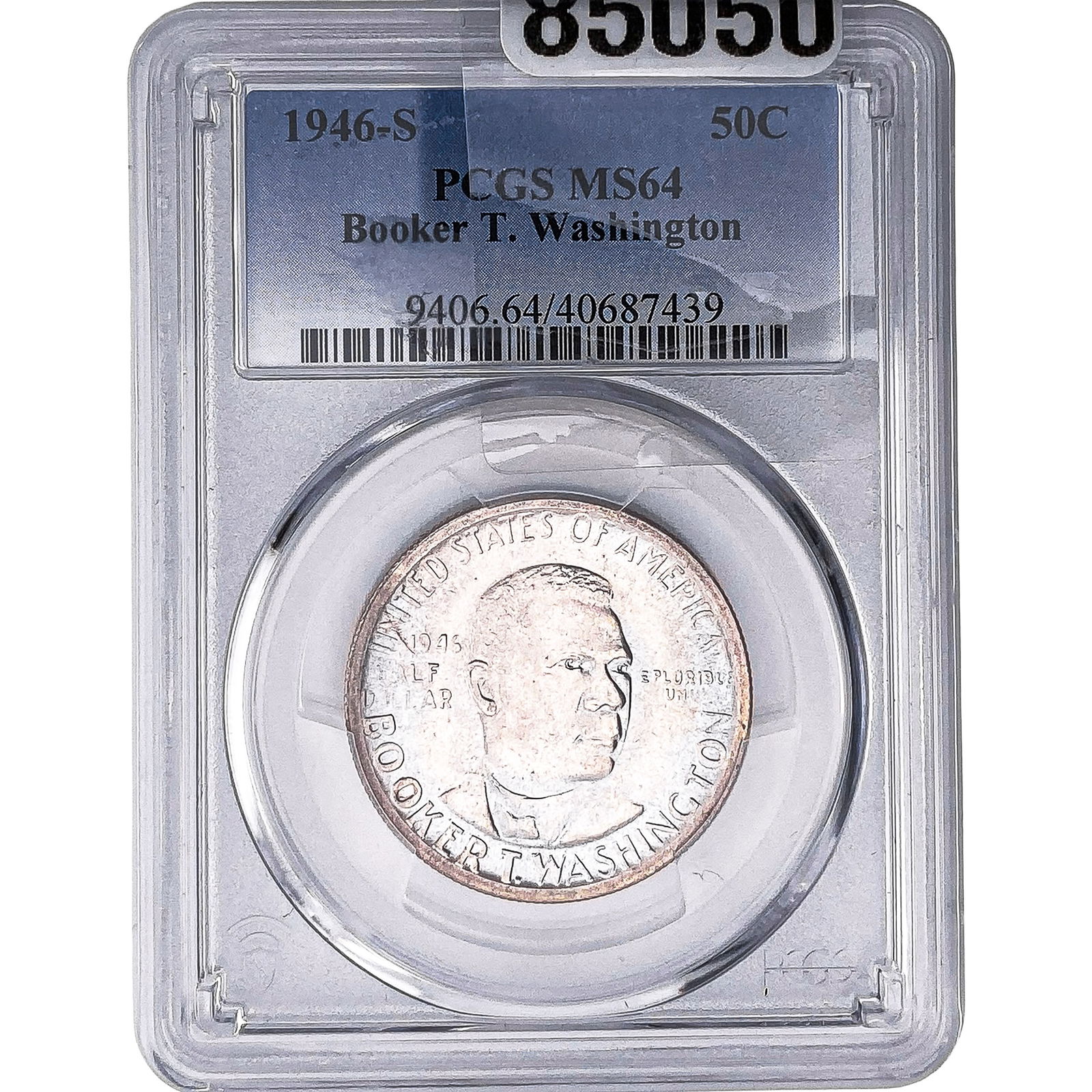 1946-S Booker T Half Dollar PCGS MS64: 1946-S Booker T Half Dollar PCGS MS64