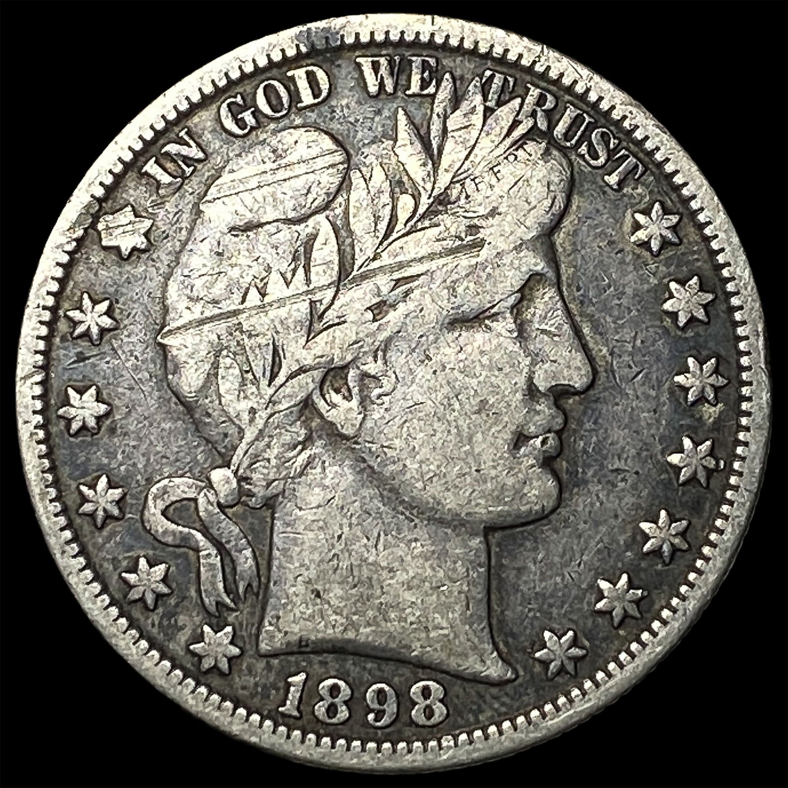 1898-O Silver Barber Half Dollar LIGHTLY CIRCULATED (1 of 2)